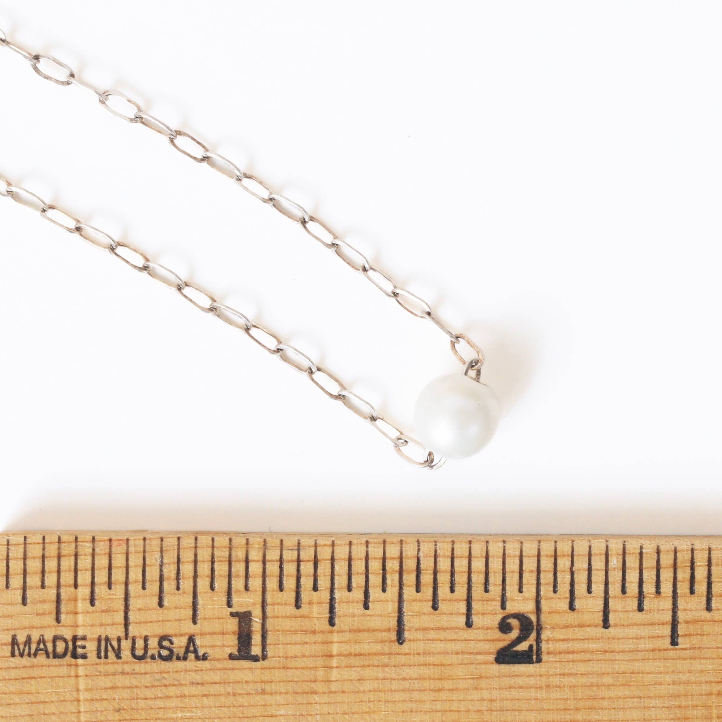 Elegant Chocolate & Steel Pearl Chain Necklace for Women - Perfect for Parties, Weddings & Everyday Wear