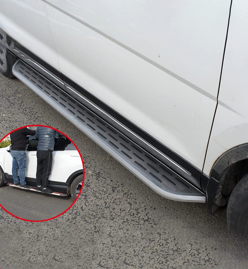 2PCS Aluminum Running Boards Side Steps Nerf Bars for 2020-2021 Ford Escape Kuga - Durable Side Pedals & Vehicle Protection - Perfect for Off-Roading, Daily Commuting & Family Adventures