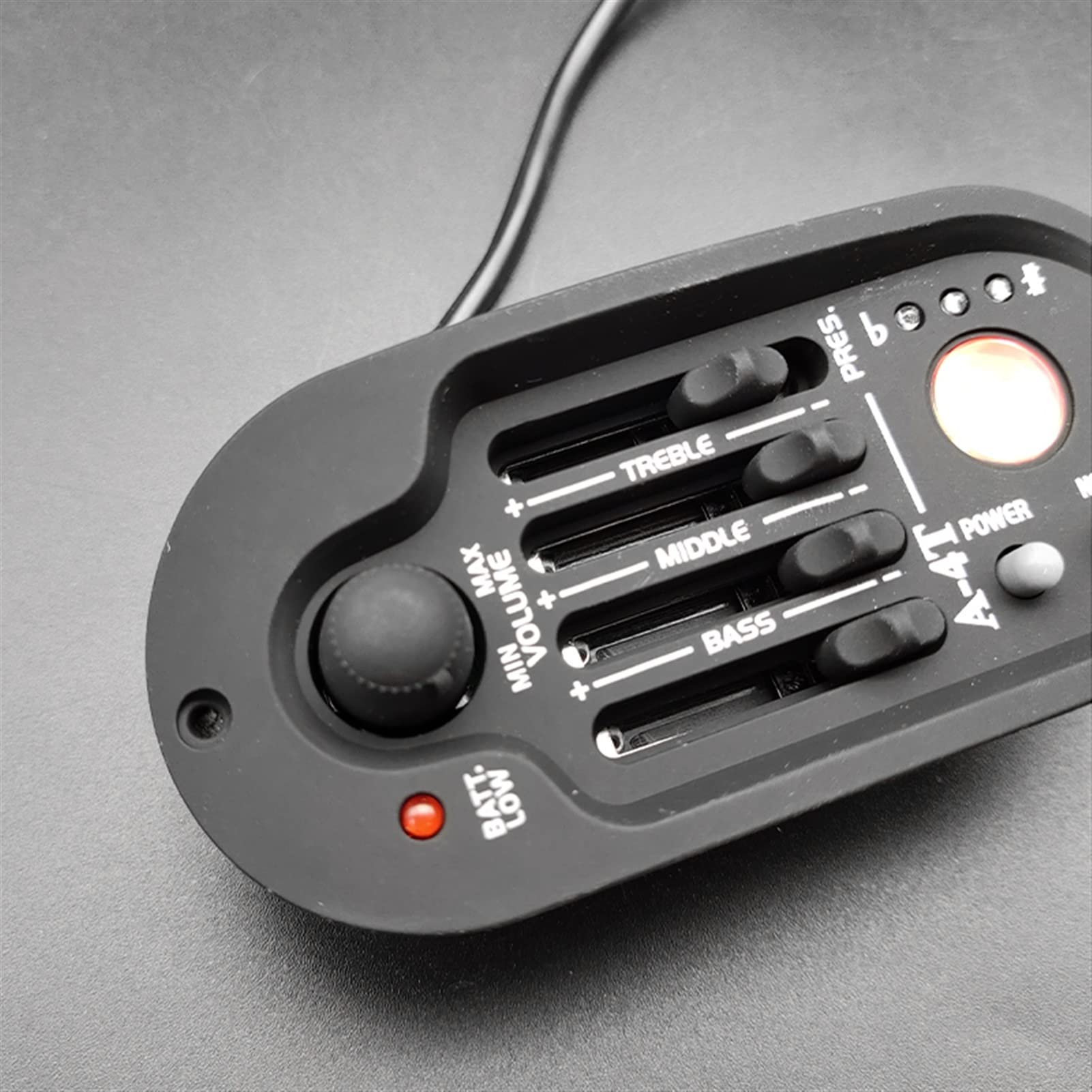 TSTS 4-Band EQ Acoustic Guitar Preamp Pickup with LCD Tuner - Professional Piezo Pickup & Equalizer for Enhanced Sound | Perfect for Live Performances & Studio Recording
