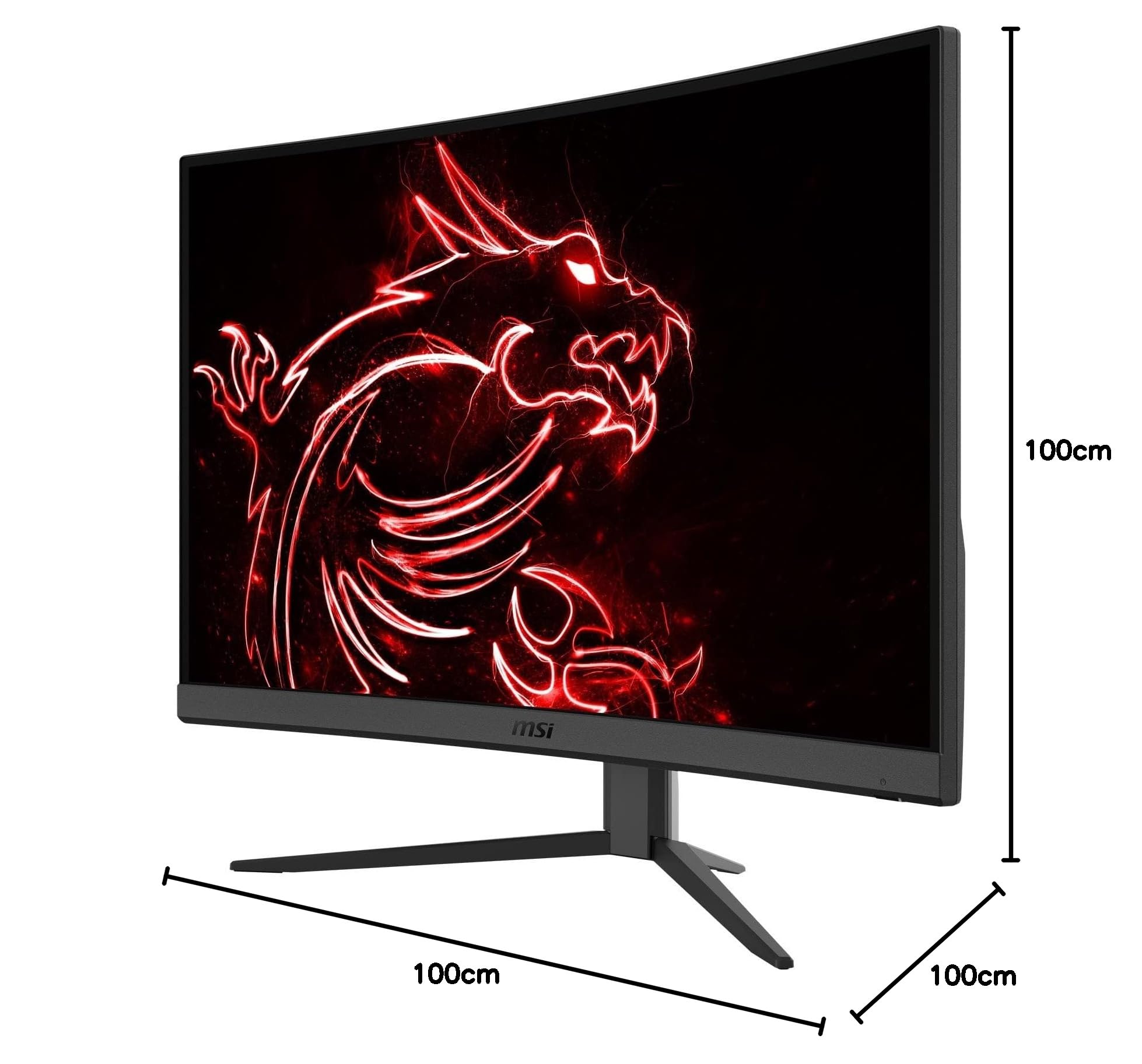 MSI Optix G32CQ4 32-inch Curved Gaming Monitor - WQHD 2560x1440, 165Hz, 1ms, 1500R, FreeSync Premium, VA Panel, Anti-Flicker, Low Blue Light | Perfect for Esports, FPS Gaming & Home Office Setup
