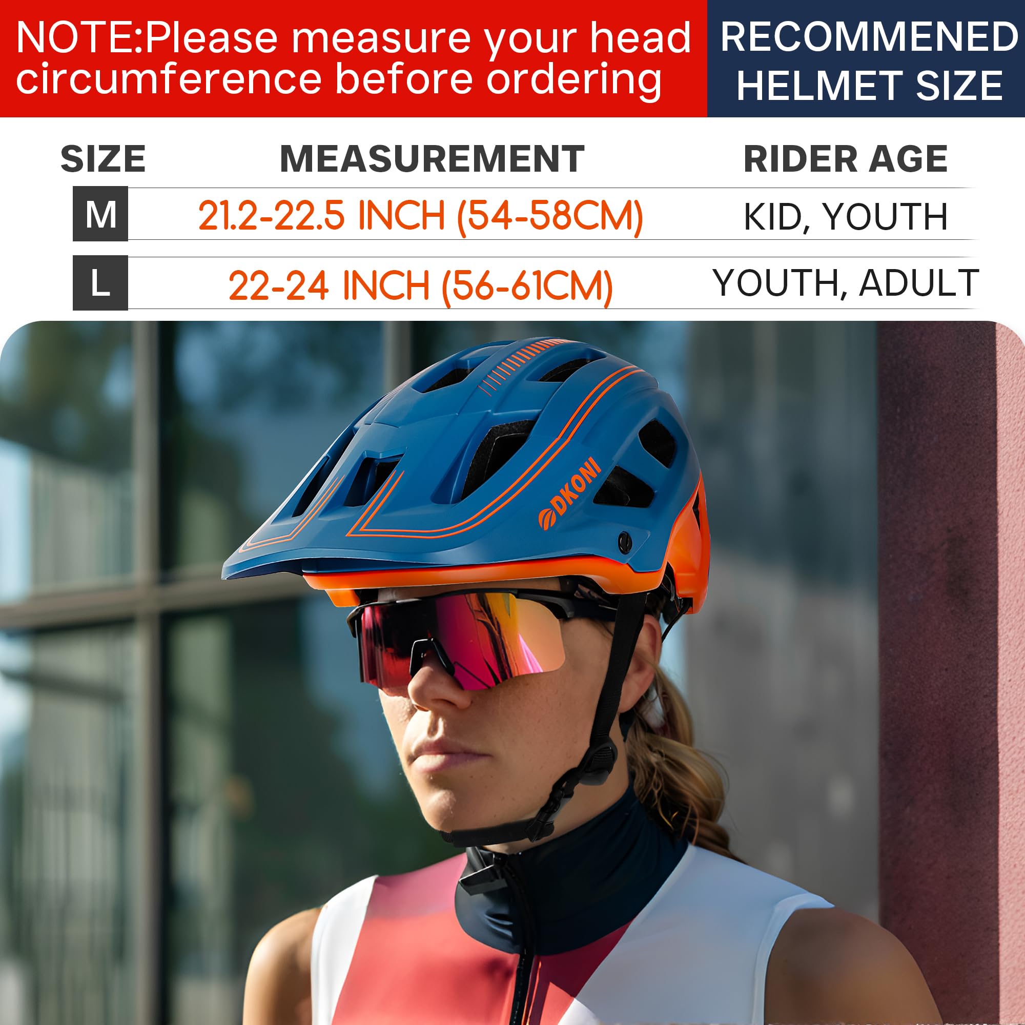 Mountain Bike Helmet for Adults - Certified MTB Cycling Helmet with Visor for Men & Women | Perfect for Trail Riding, Commuting & Outdoor Adventures