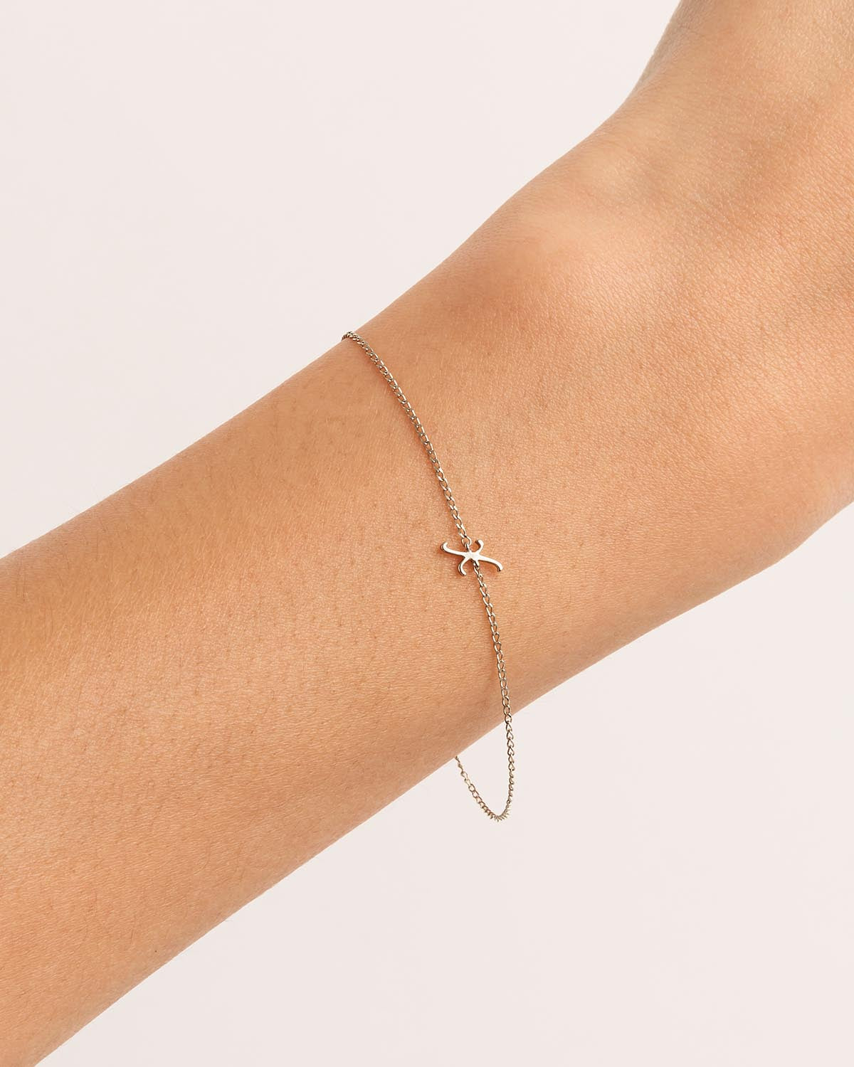 Sterling Silver Love Letter Bracelet - Engraved Romantic Gift for Her - Perfect for Anniversaries, Valentine's Day & Special Occasions