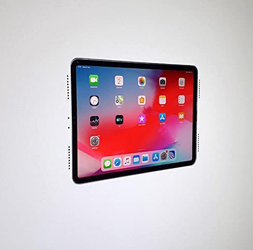 Invisible Flush Mount for iPad Air 4th Gen (2020) with Grills - Secure Wall Mounting Bracket for Home & Office Use