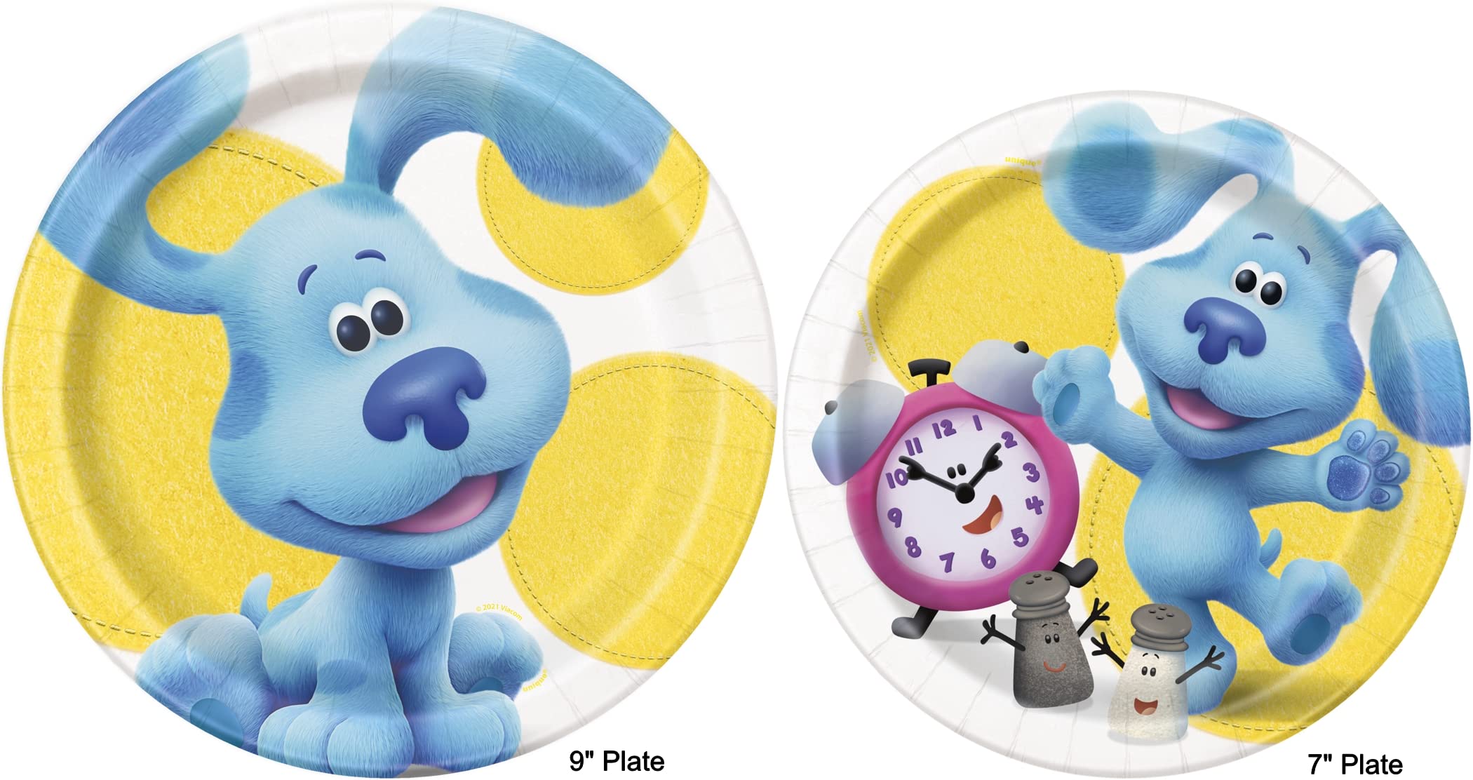 Blues Clues 5th Birthday Party Supplies - 8 Guest Table Dining Set & Balloon Bouquet Decorations Kit - Perfect for Kids Birthday Celebrations, Themed Parties and Family Gatherings