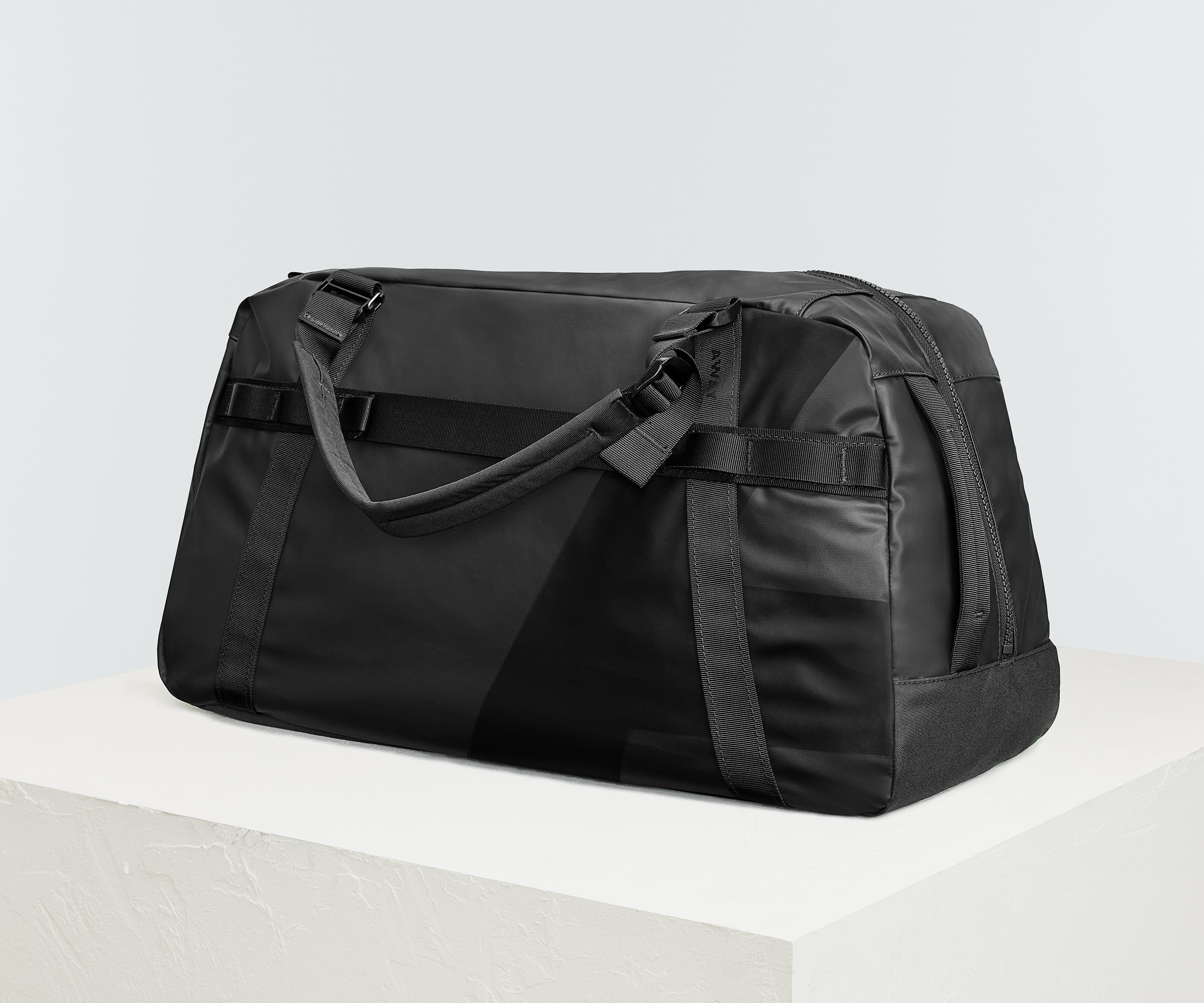 55L Active Duffle Bag in Jet Black - Perfect for Gym, Travel & Sports Gear Storage