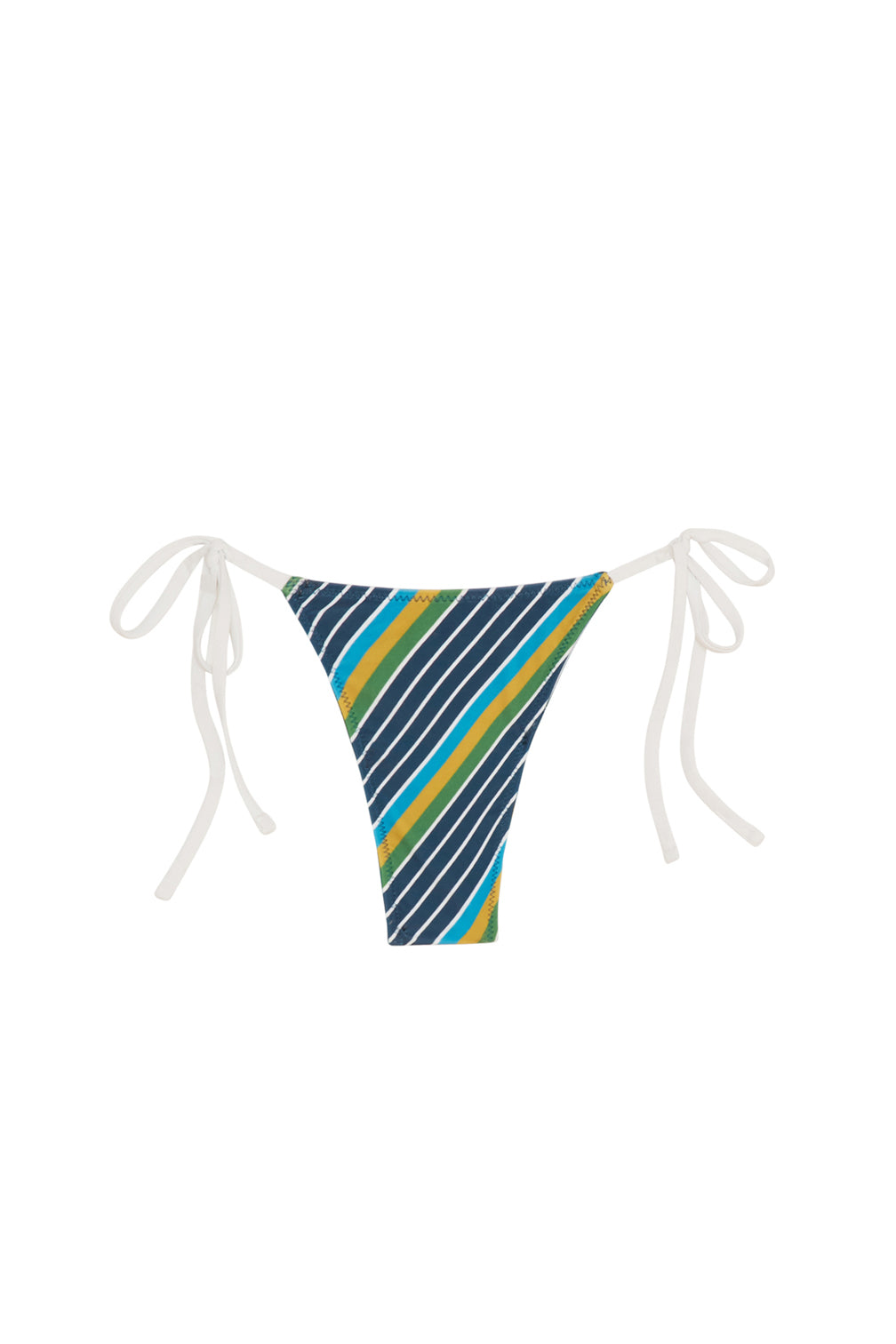 Toc x Splits59 Praia Bottom in Breezy Stripe - Women's High-Waisted Swim Bottoms for Beach, Pool & Vacation | Trendy Striped Bikini Bottoms