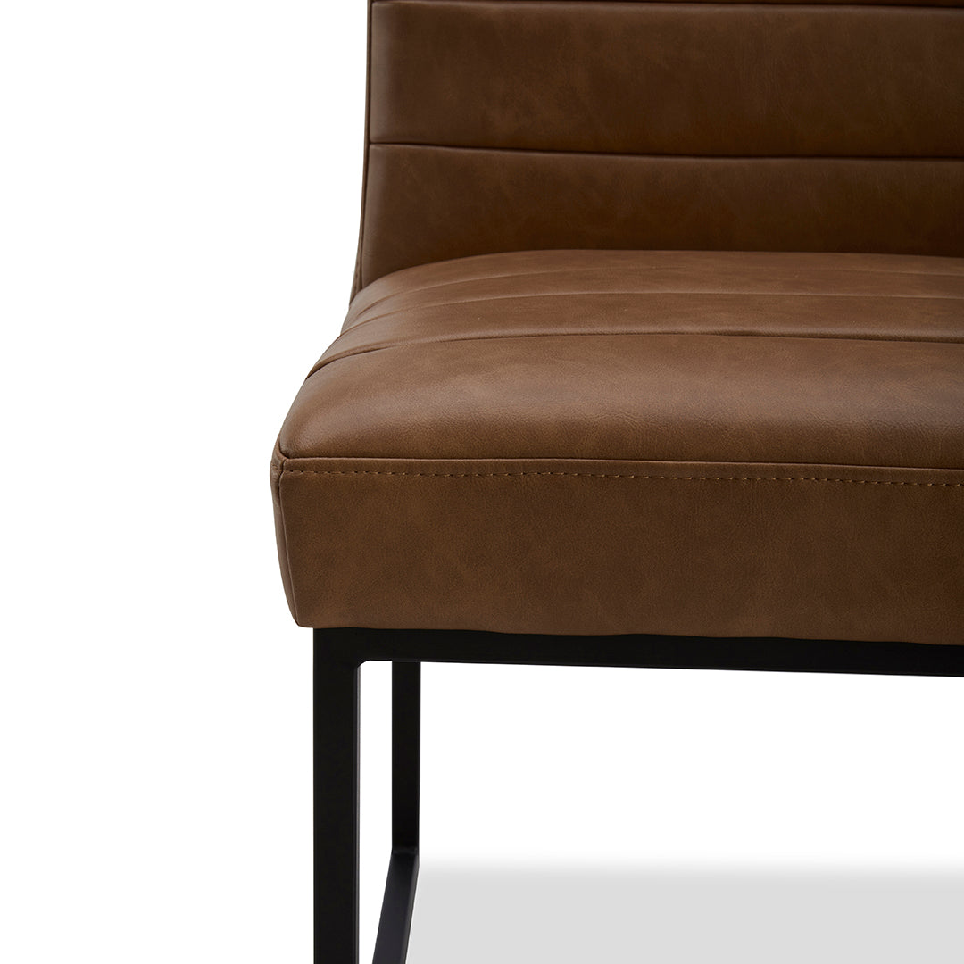 Copley Upholstered Dining Chair - Modern Fabric Armchair with Wooden Legs for Kitchen, Dining Room & Office - Comfortable Seating for Home & Restaurant Use