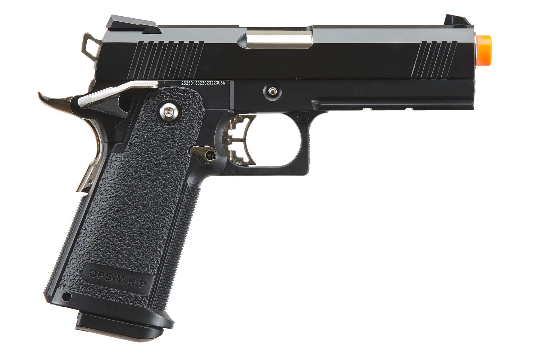 GoldenBall & Eagle Steel 1911 OPS-MRP Hi-Capa 5.1 Gas Blowback Airsoft Pistol - Realistic GBB Airsoft Gun for Tactical Training & Competitive Shooting