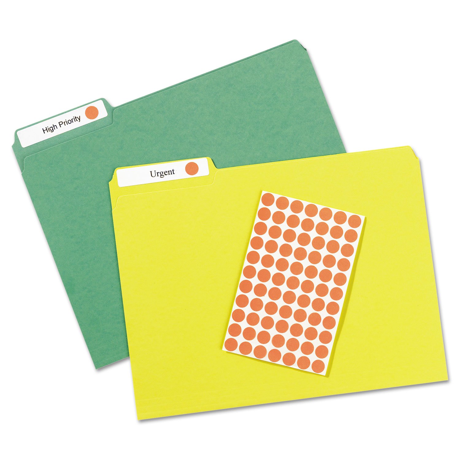 Avery 05051 Removable Round Color-Coding Labels for Handwriting - 1/2 Inch Diameter, Neon Red, 840 Labels per Pack - Perfect for File Organization, Classroom Supplies & Home Office Use
