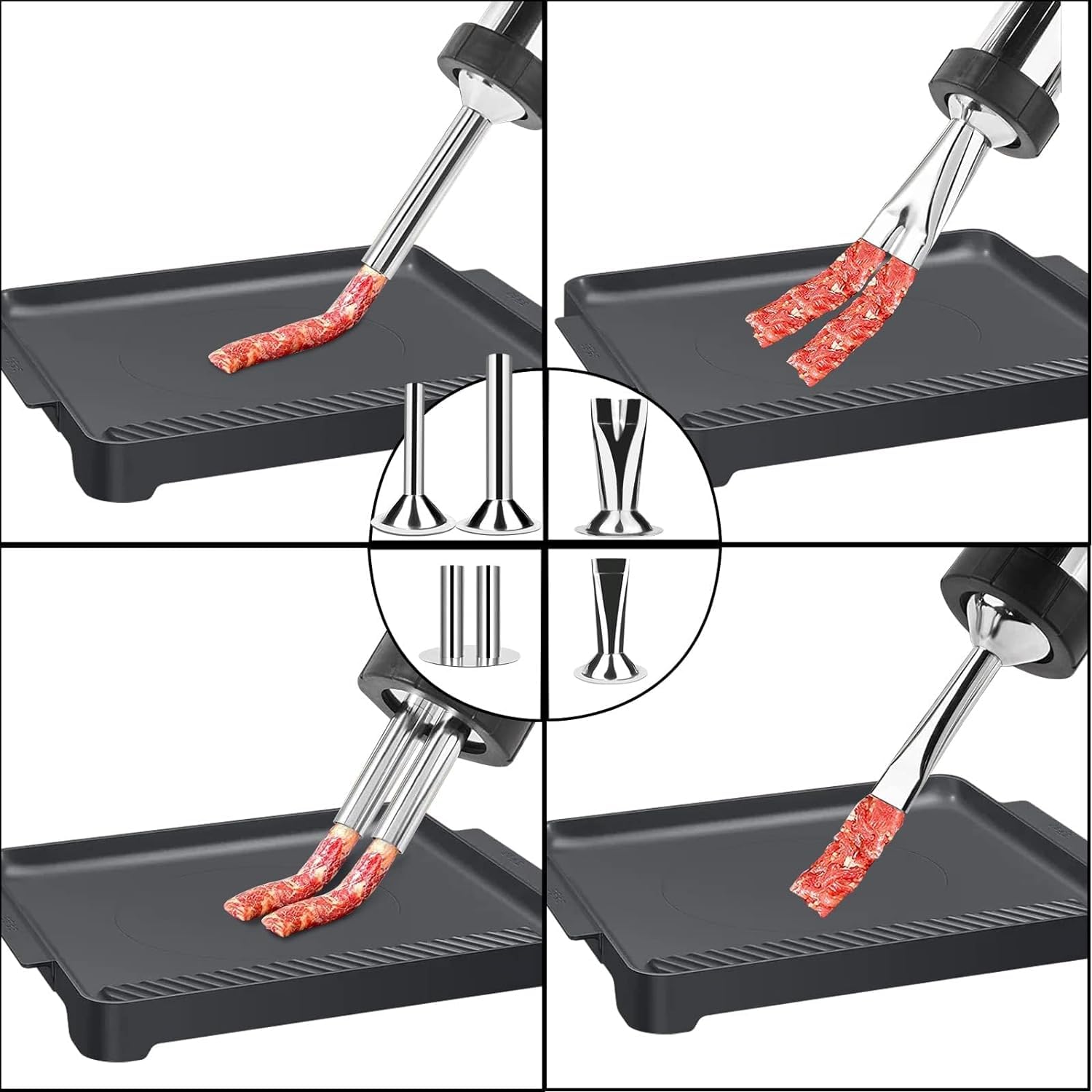 Professional Stainless Steel Beef Jerky Gun Kit - Large Capacity Jerky Maker & Meat Cannon for Homemade Snacks | Perfect for Camping, Hiking & Outdoor Adventures
