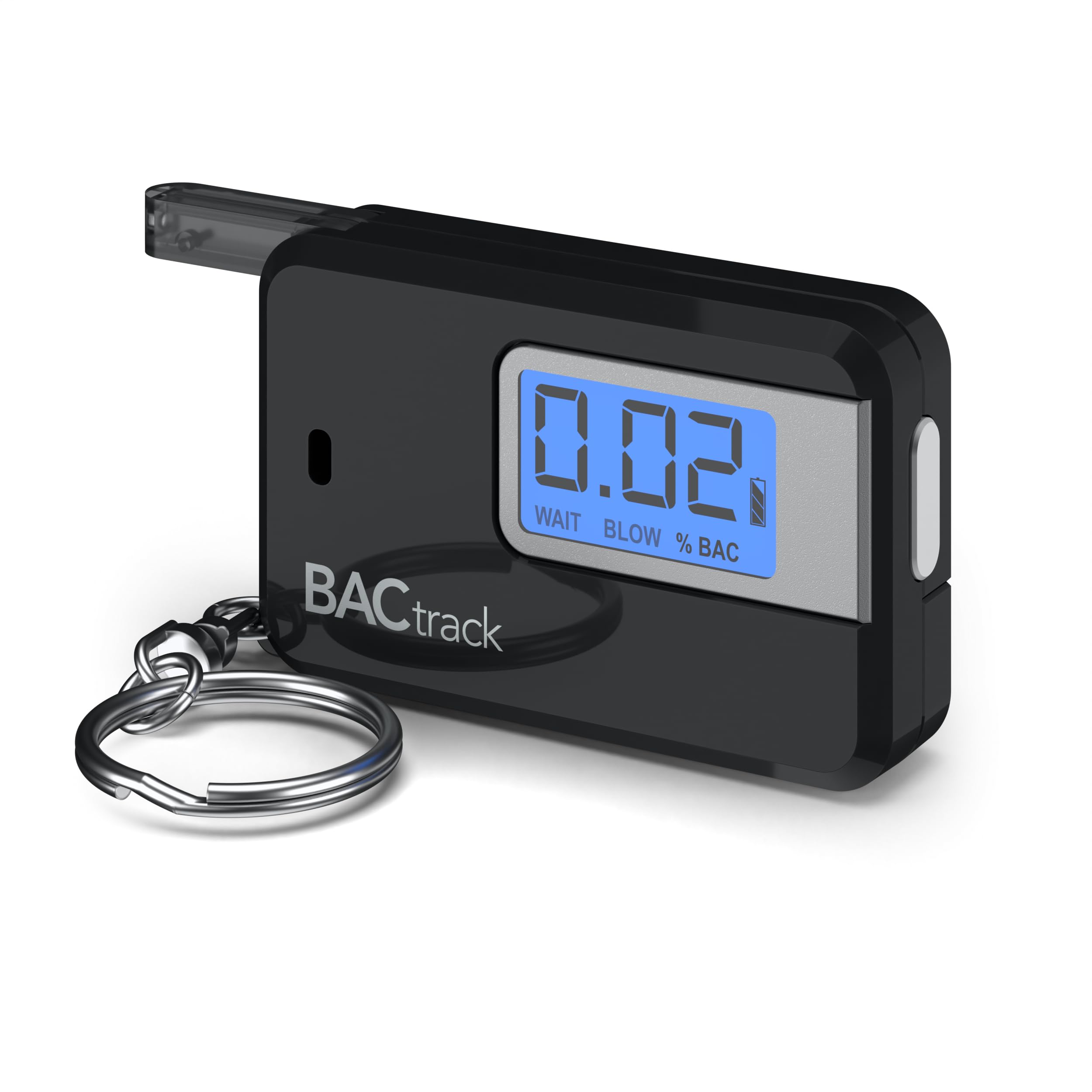 BACtrack Go Keychain Breathalyzer (Black) - Ultra-Portable Personal Alcohol Tester with Keyring | Perfect for Night Out, Driving Safety & Workplace Sobriety Checks