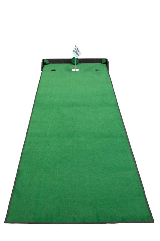 Premium Golf Competitor Pro V2 3'x12' Putting Mat - Professional Practice Green with 3 Cups for Indoor/Outdoor Training | Perfect for Home, Office & Backyard Golf Practice