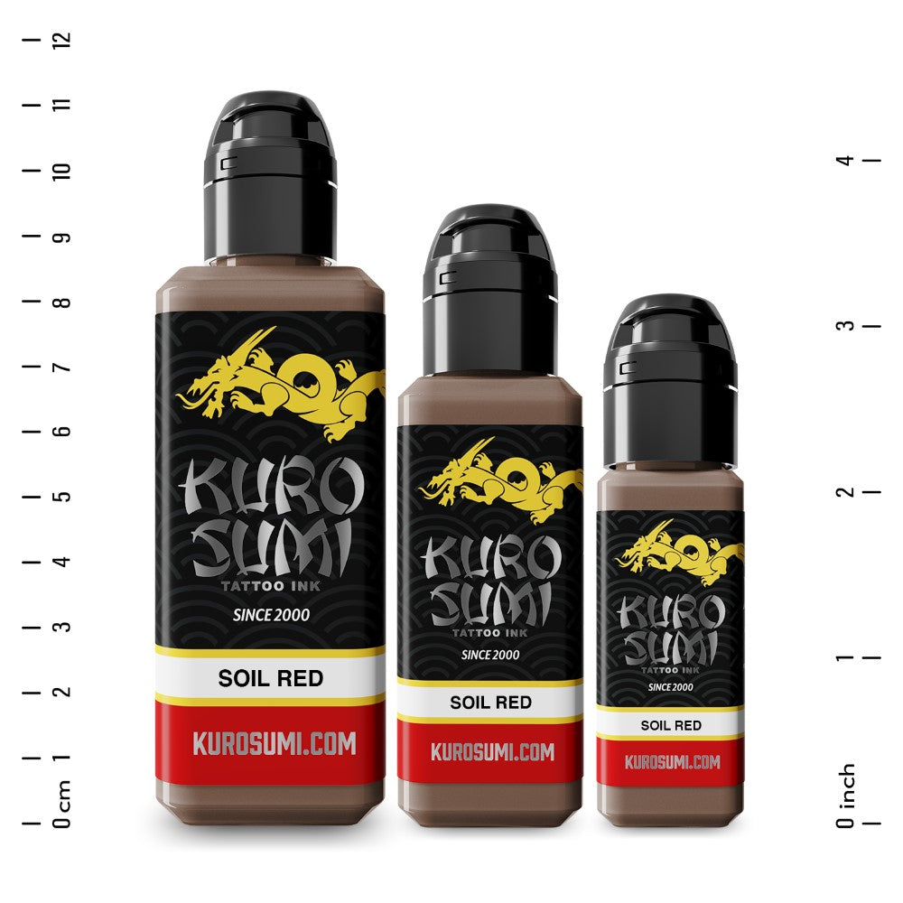 Kuro Sumi Soil Red - Premium Japanese Tattoo Ink for Professional Artists | Perfect for Sleeves, Tribal & Traditional Tattoos