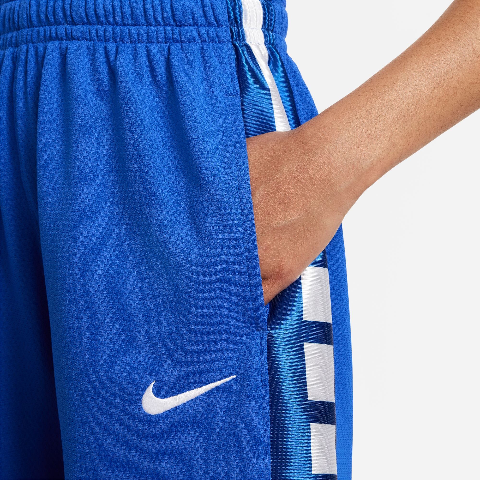Nike Elite 23 Stripe Basketball Shorts for Boys - Breathable Mesh Fabric with Moisture-Wicking Technology - Perfect for Basketball Games, Training, and Casual Wear