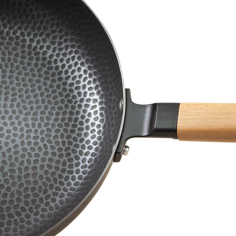 Premium Hammered Steel 28cm Frying Pan - Nonstick Skillet for Even Heat Distribution, Perfect for Sautéing, Frying & Cooking Steak