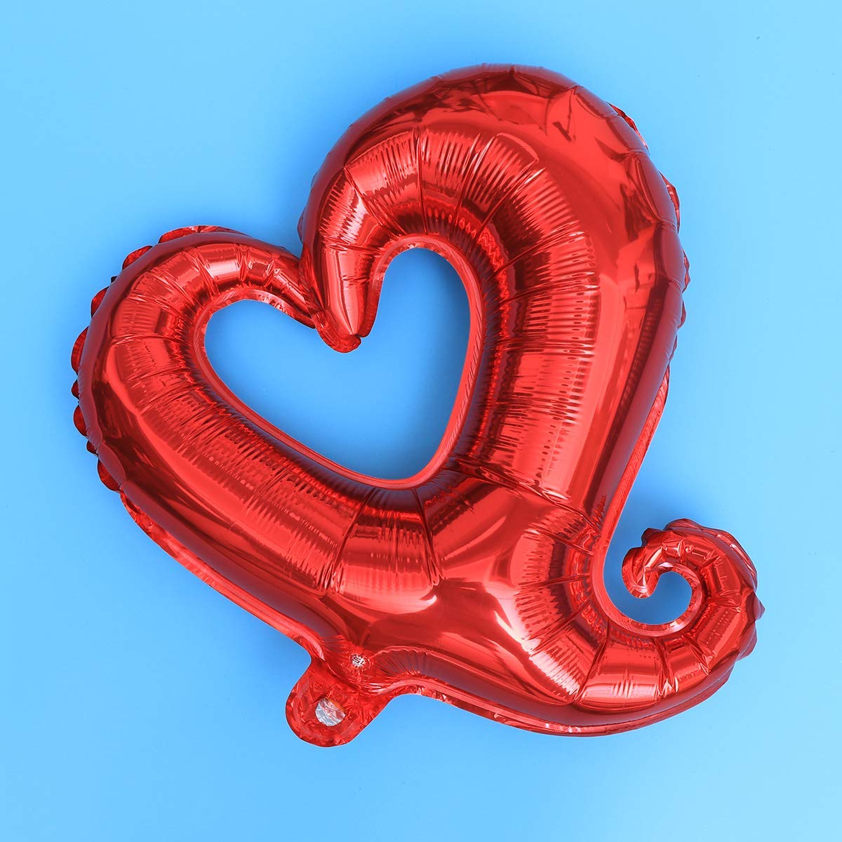 BinaryABC 10Pcs Red Heart Foil Balloons for Valentine's Day, Engagement & Wedding Decorations - Romantic Party Supplies for Anniversary, Birthday, and Special Occasions