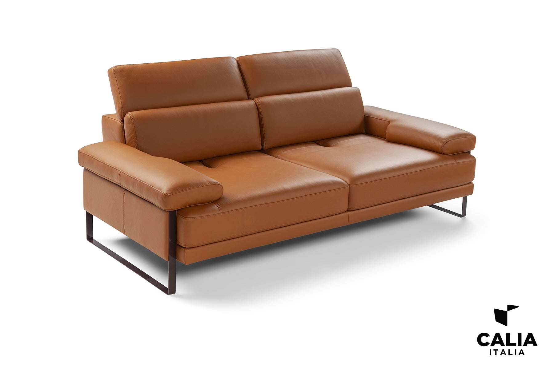 Nicoletti Italo Off-White Genuine Leather Sofa 85