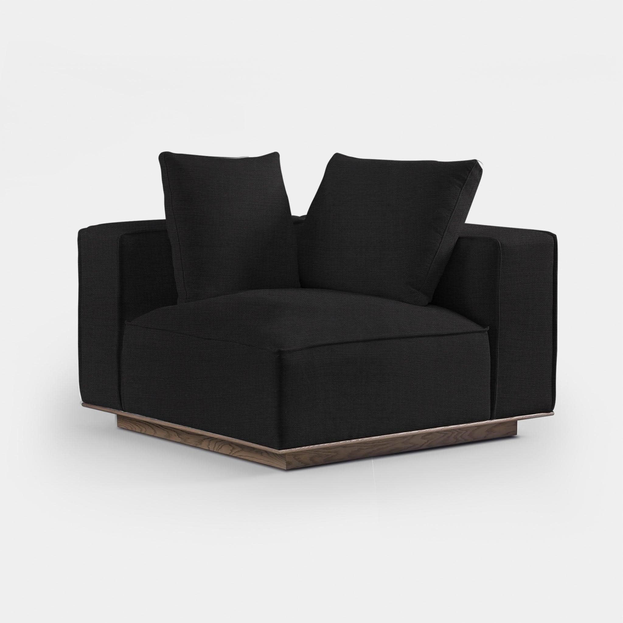 Modern Santorini Left Corner Sectional Sofa - Comfortable L-Shaped Couch for Living Room, Lounge & Home Theater