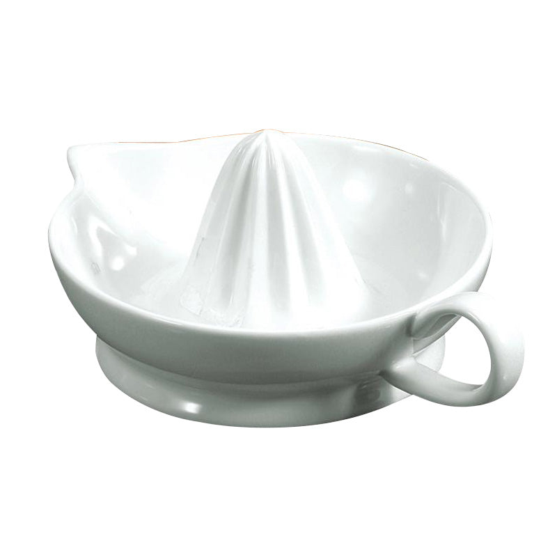 BIA 6 Classic Manual Porcelain Citrus Juicer - Hand Squeezer for Orange, Lemon, Lime - White (904141WH) - Perfect for Fresh Juice, Cocktails & Healthy Breakfasts