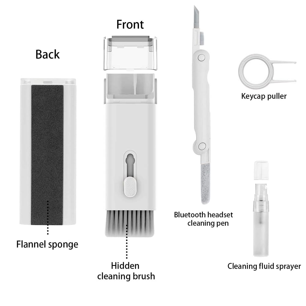 Professional Laptop Keyboard Cleaner Kit - Electronics Screen Cleaning Tool with Earbud Cleaner Pen & Camera Lens Pen - Perfect for MacBook, iPad, iPhone, Cell Phone & PC Monitor - Keep Your Devices Spotless for Work, Gaming & Entertainment