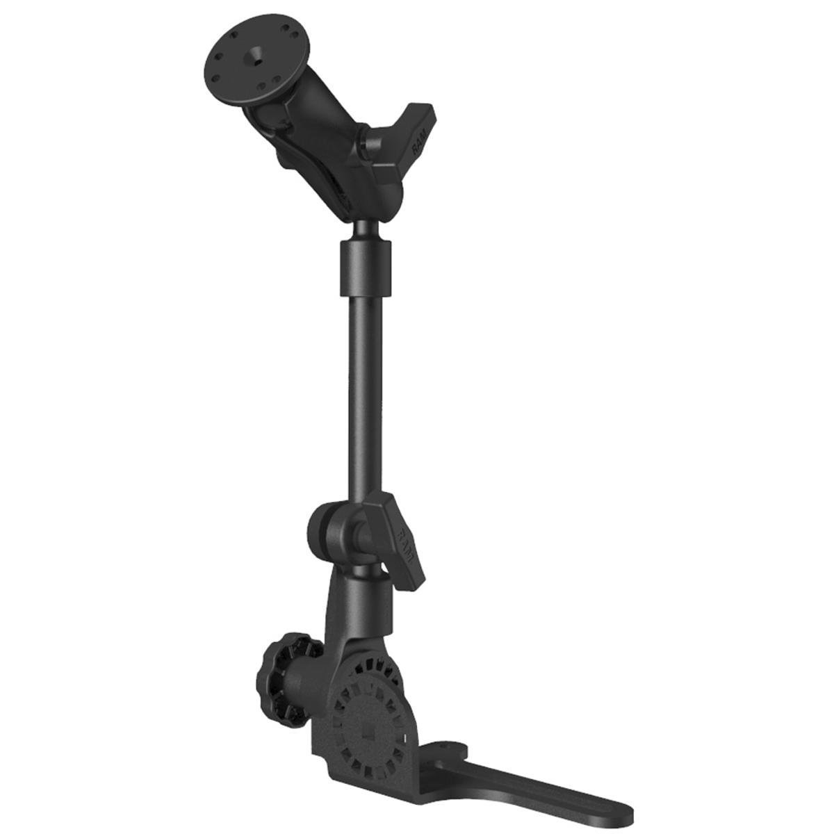 RAM Universal No-Drill RAM POD HD Vehicle Mount with Double Socket Arm & 2.5