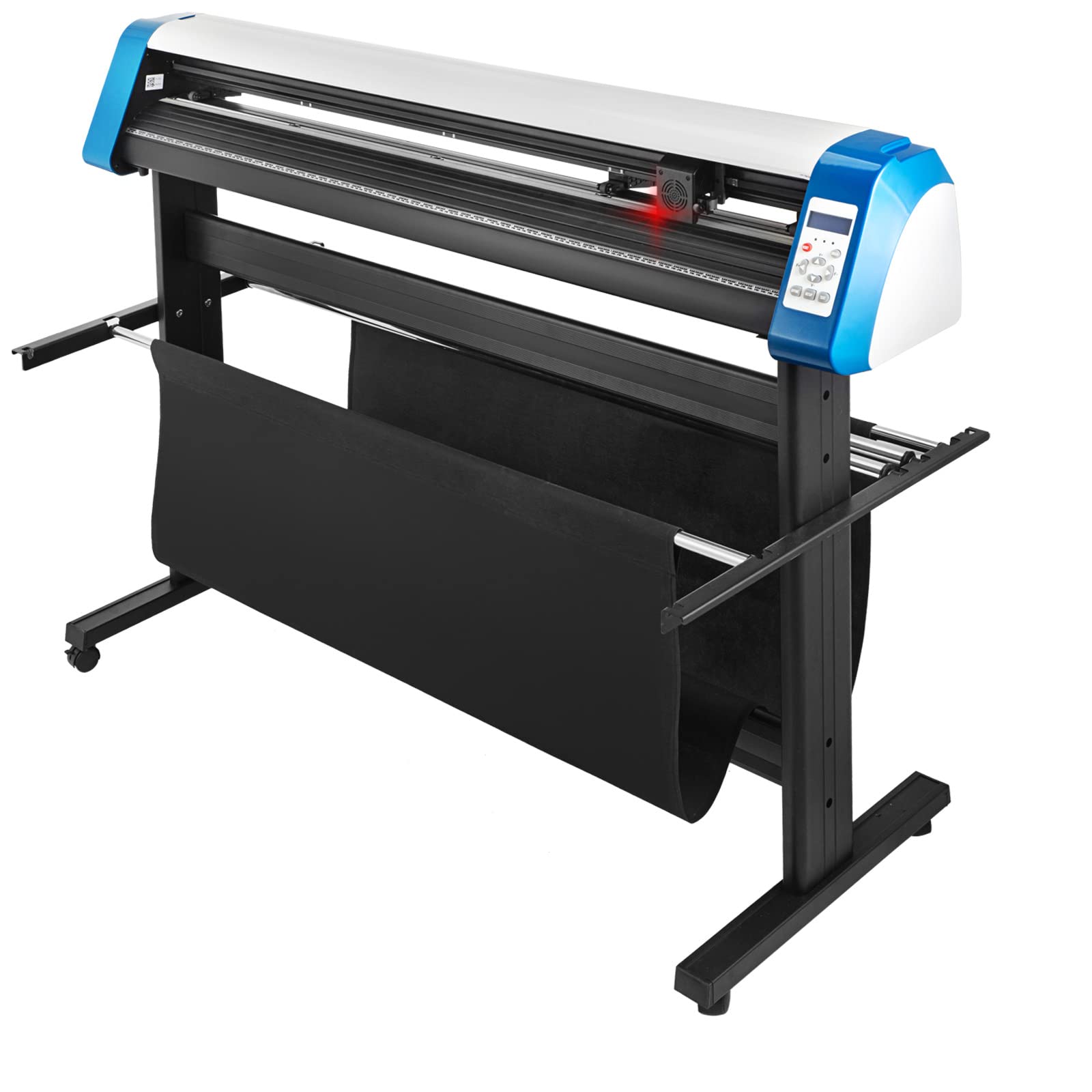 VEVOR 53 Inch Semi-Automatic Vinyl Cutter Machine with Floor Stand - DIY Sign Making, Decal Cutting for Home & Business Use - Includes Signmaster Software for Professional Results - Perfect for T-Shirt Designs, Window Decals & Vehicle Wraps