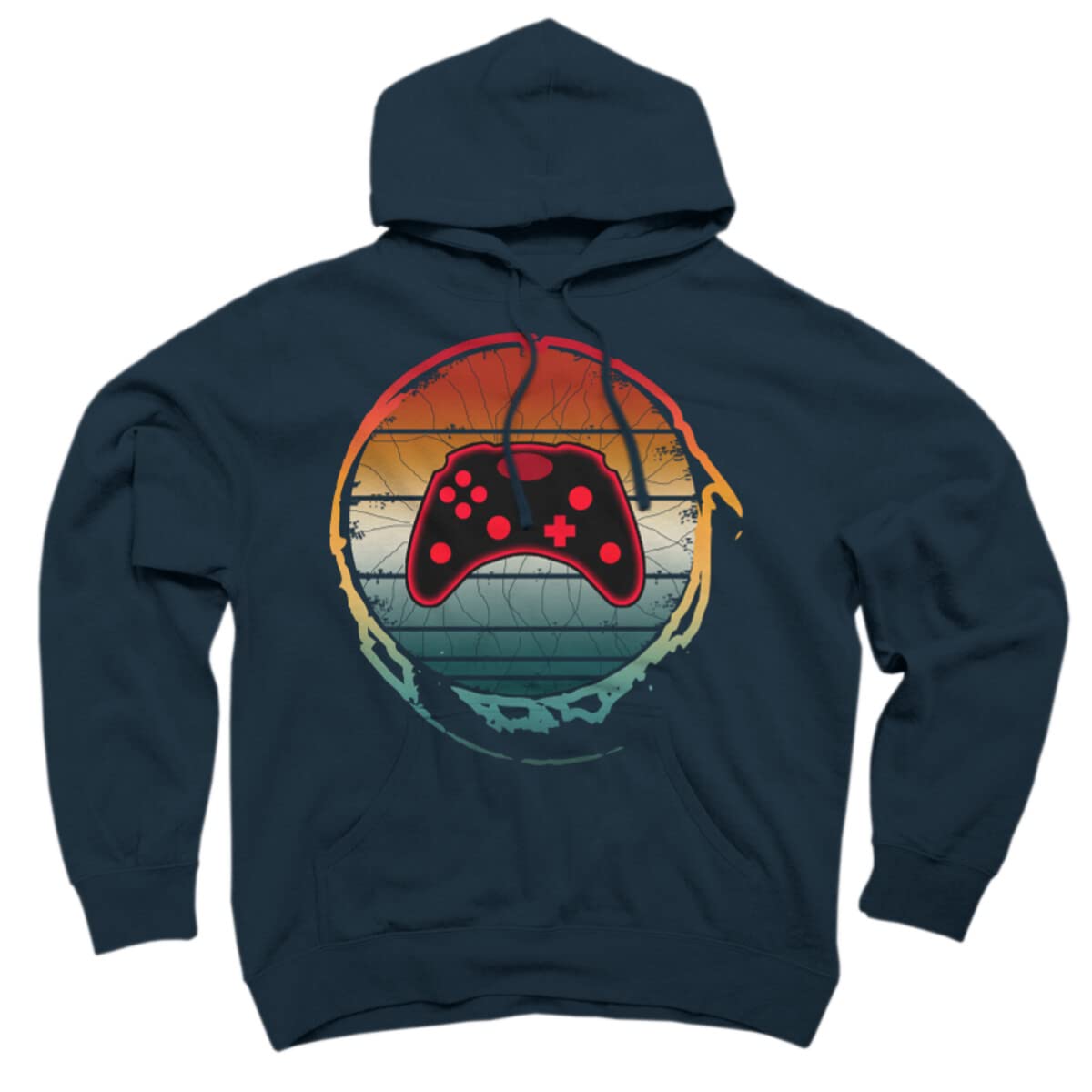 Unisex Retro Vintage Gamer Hoodie by Design By Humans | Soft Pullover Sweatshirt for Gaming, Casual Wear & Street Style