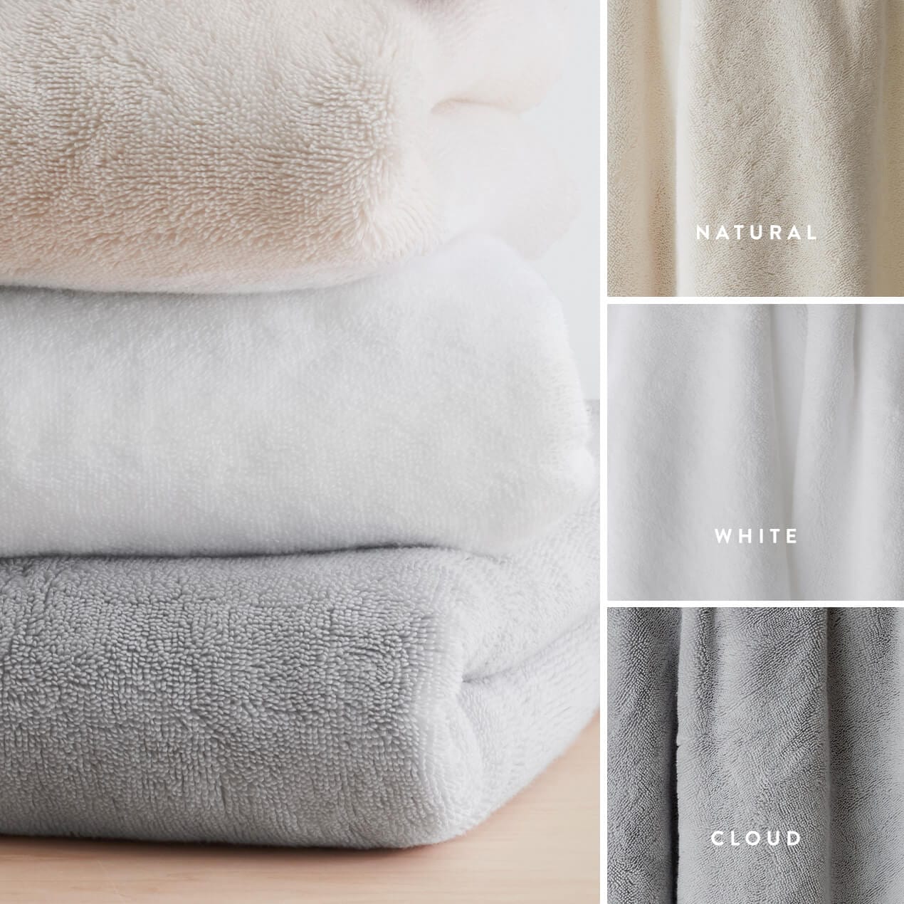 Premium Organic Cotton Plush Bath Towel Set - Ultra Soft & Absorbent for Spa, Bathroom & Beach Use