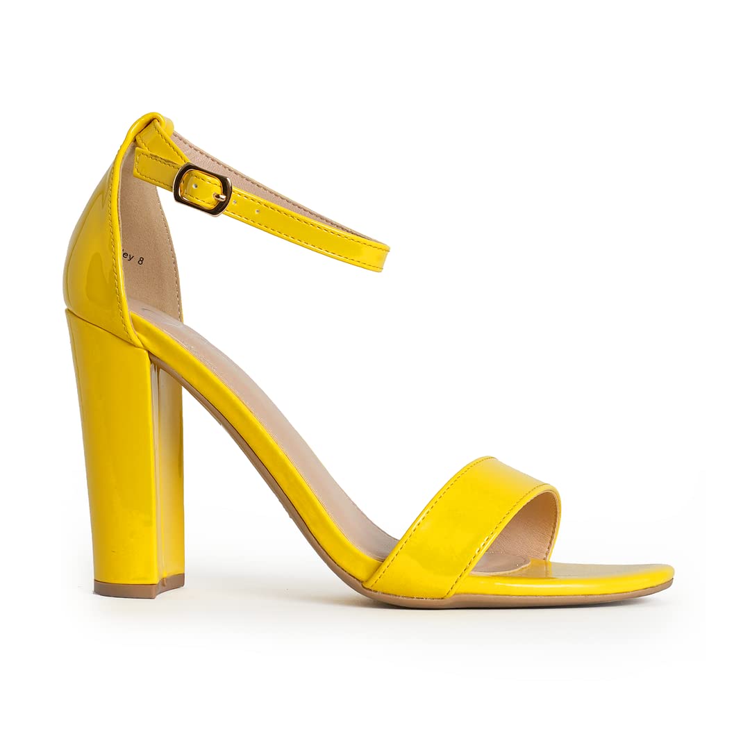 J. Adams Shirley Women's Ankle Strap High Heel Dress Sandals - Elegant Party & Wedding Shoes for Evening Events, Date Nights & Formal Occasions