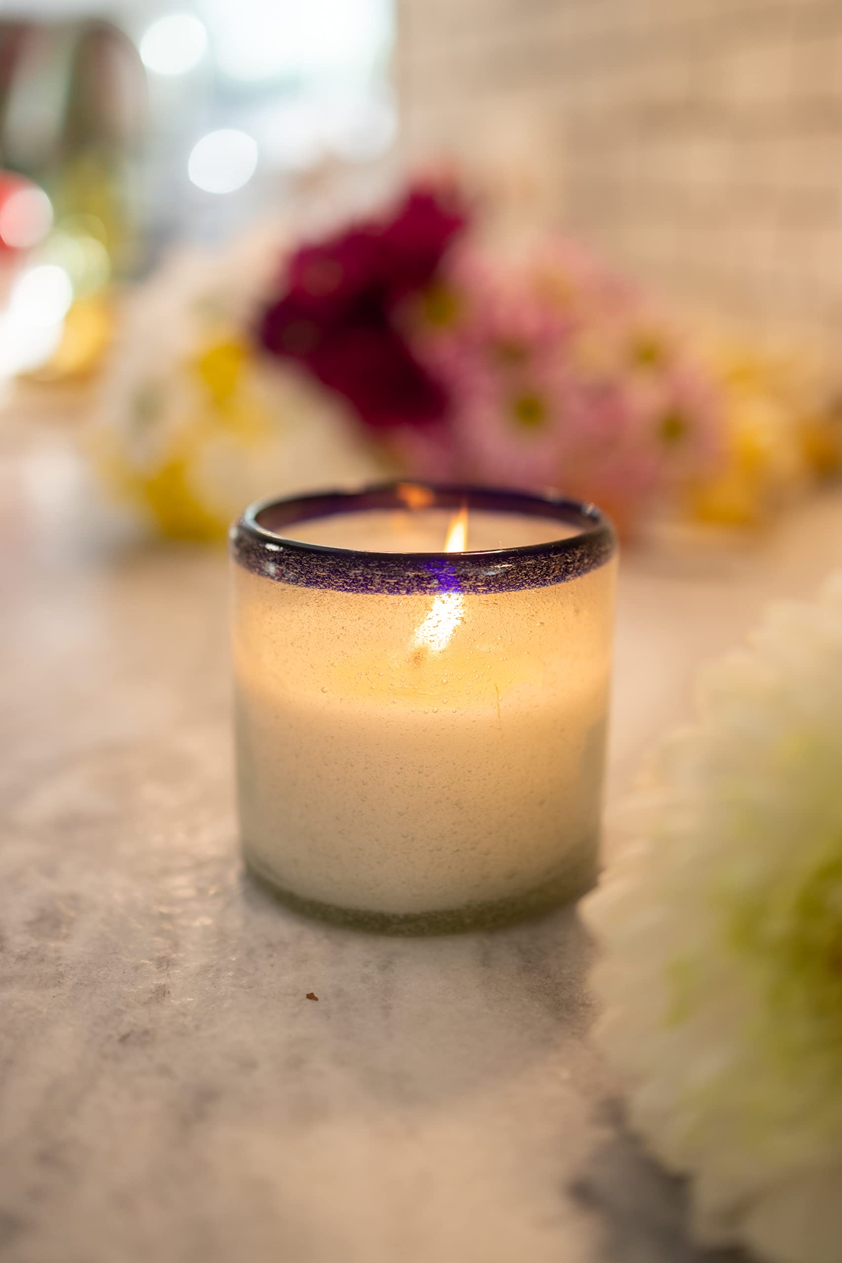 Paddywax Coastal La Playa Scented Candle - Hand-Blown Glass Artisan Candle, 9oz Salted Blue Agave Fragrance - Perfect for Home Decor, Relaxation & Beach-Themed Gifts