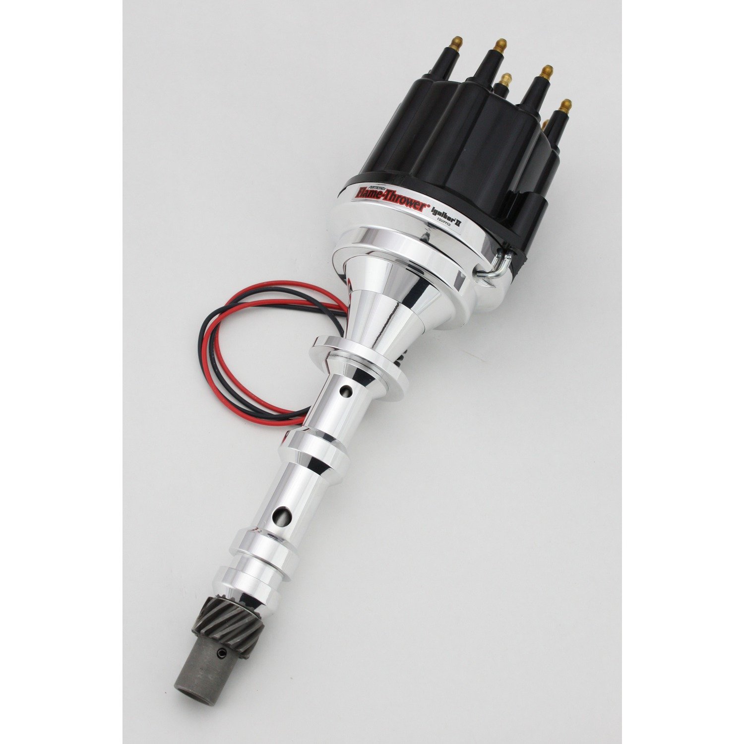Pertronix D101810 Flame-Thrower Plug & Play Electronic Distributor with Ignitor II Tech - Non Vacuum Advance, Black Billet Cap - Compatible with Chevrolet 409 Engines - Perfect for Performance Upgrades & Classic Car Restoration