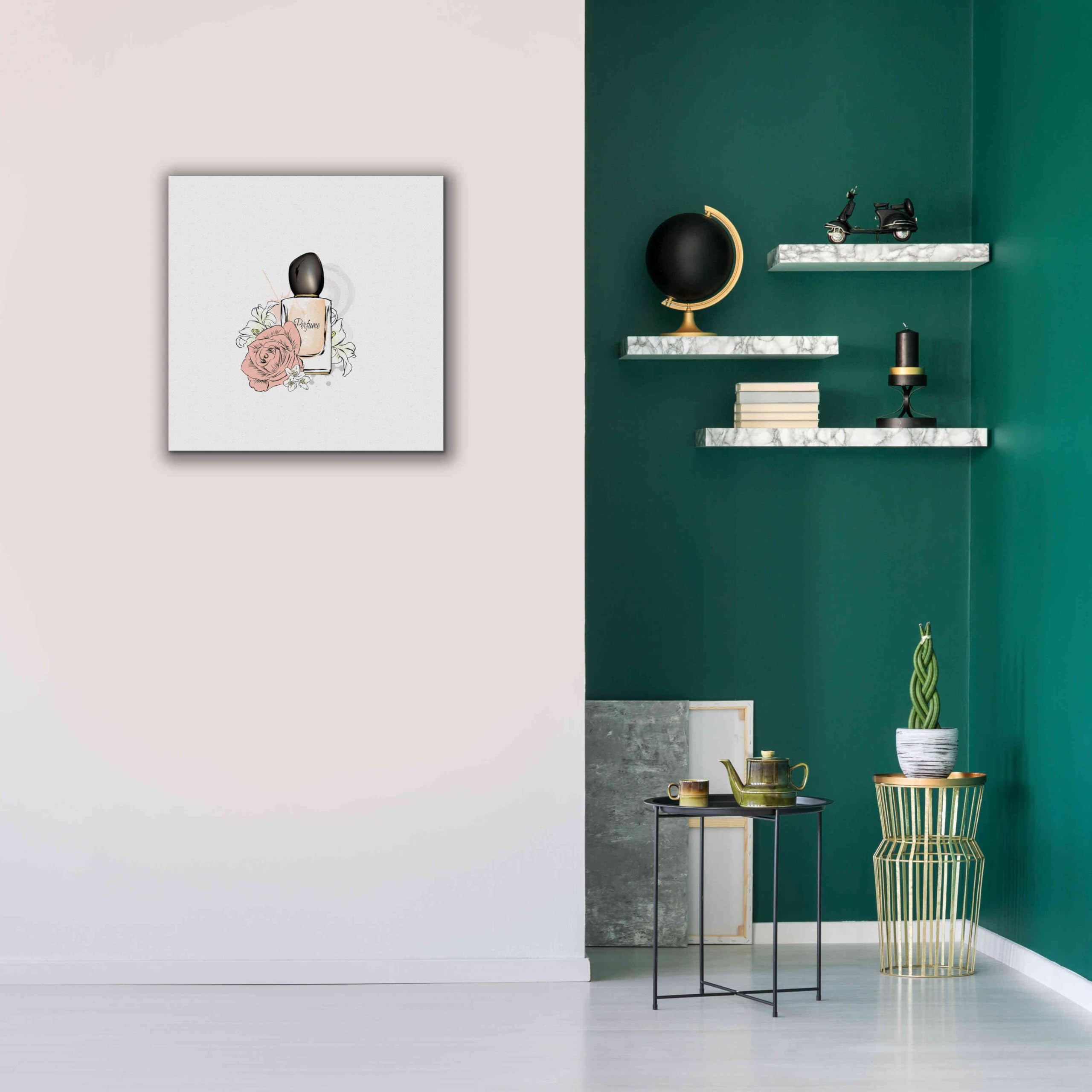 Epic Graffiti 'Perfume I' by Incado - Premium Giclee Canvas Wall Art Print 26x26 Inches - Modern Home Decor for Living Room, Bedroom & Office