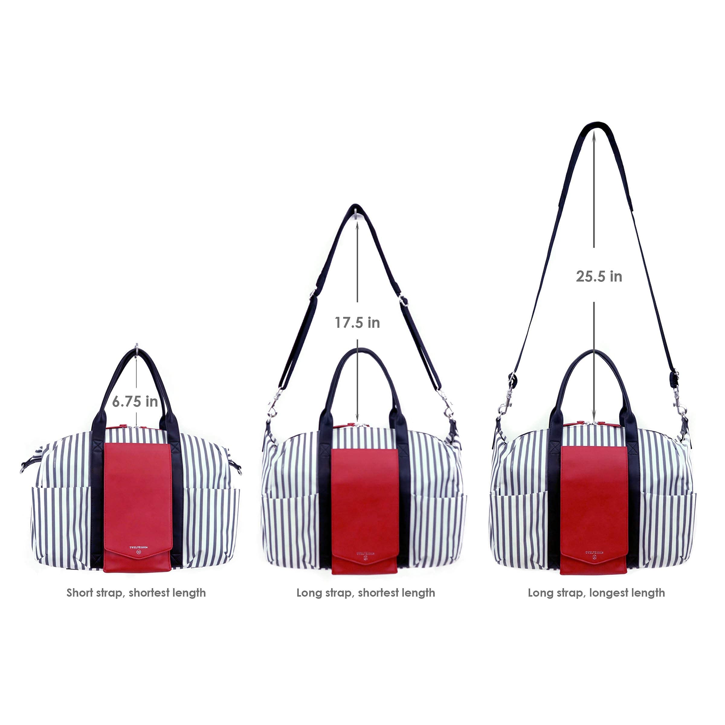 TWELVElittle Peek A Boo Vegan Leather Diaper Bag - Stylish Baby Bag with Wipes Pouch, Stroller Clips & Changing Mat | Perfect for Moms, Travel & On-the-Go Parenting