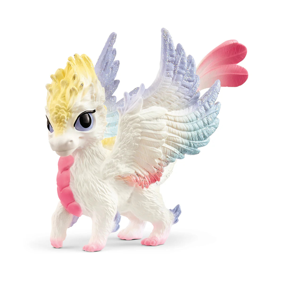 Rainbow Baby Dragon Plush Toy - Soft & Cuddly Stuffed Animal for Kids, Perfect for Gifts, Nursery Decor, and Playtime Comfort