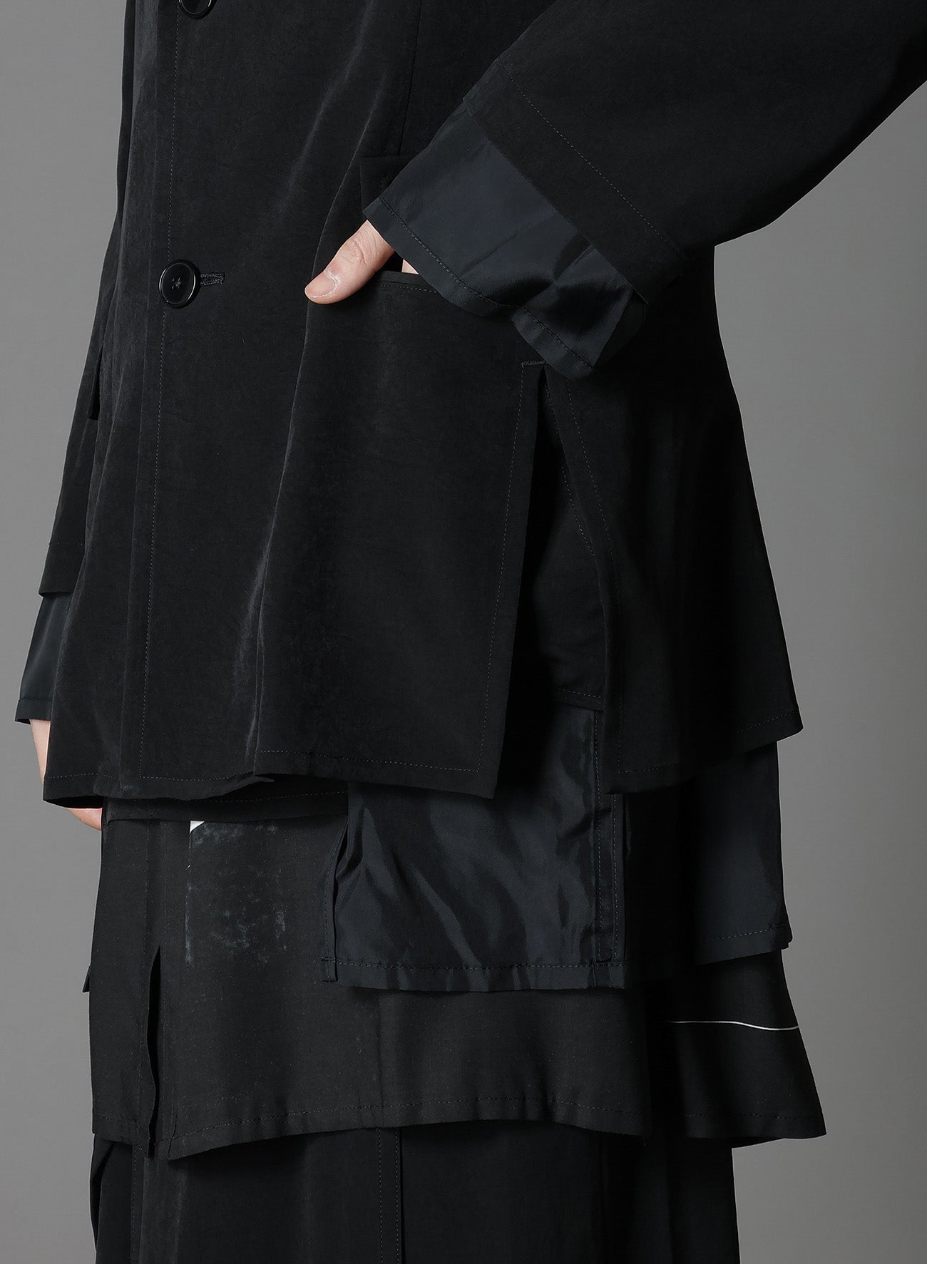 Elegant Crepe de Chine Double Layer Jacket for Women - Lightweight & Breathable Outerwear for Office, Travel & Casual Wear