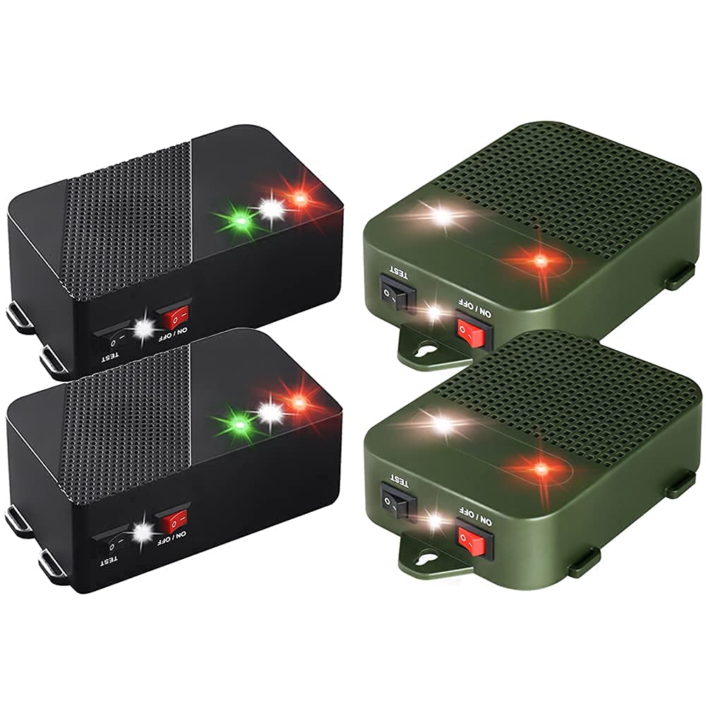 Ultrasonic Mouse Repellent for Cars, Garage & Attic - Battery Powered (2 C or 3 AA Batteries) - Effective Rodent Control for Home, Vehicle & Storage Areas