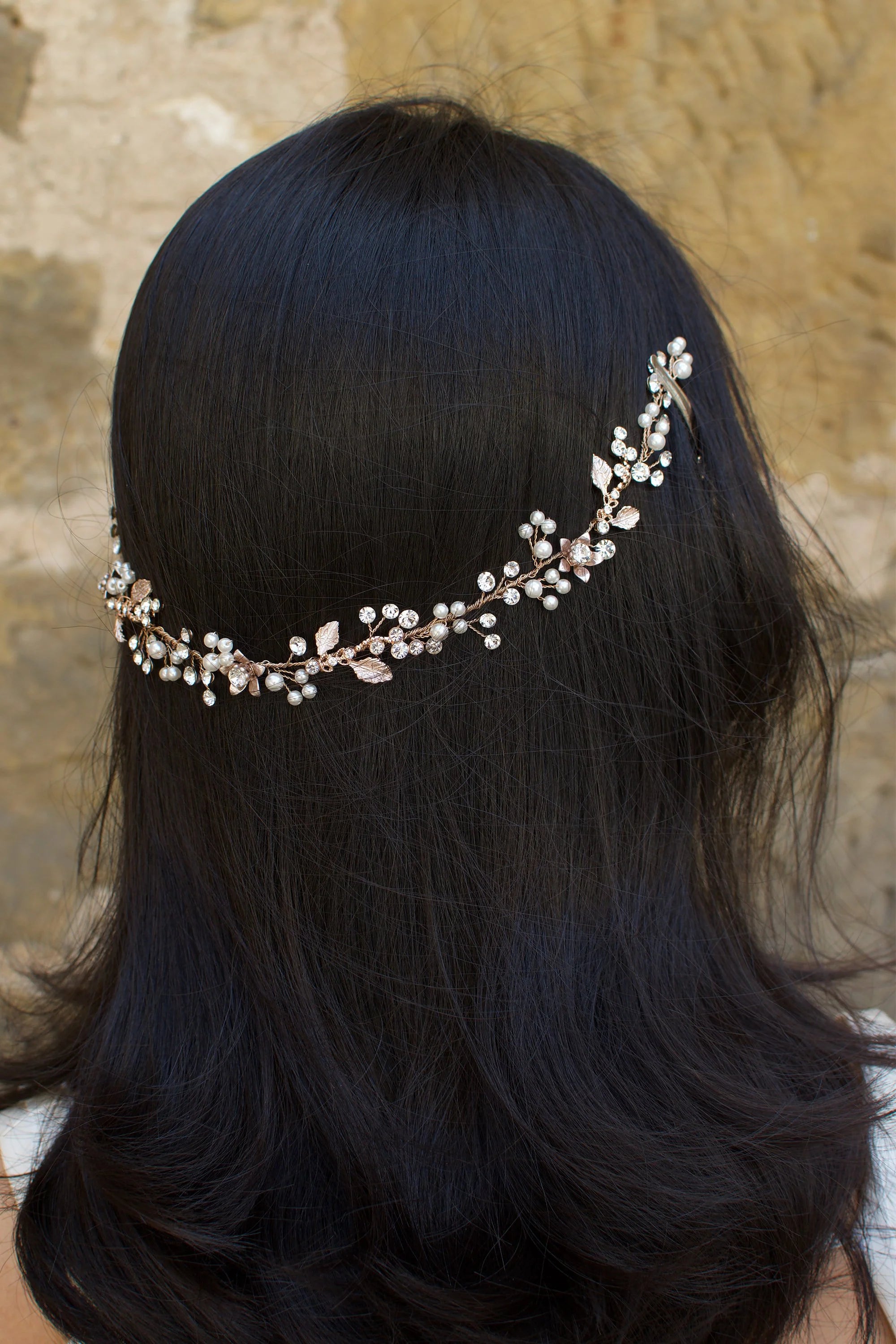 Carmella Hair Vine - Floral Headband for Women, Wedding Hair Accessories, Boho Bridal Headpiece (Perfect for Weddings, Parties & Special Occasions)