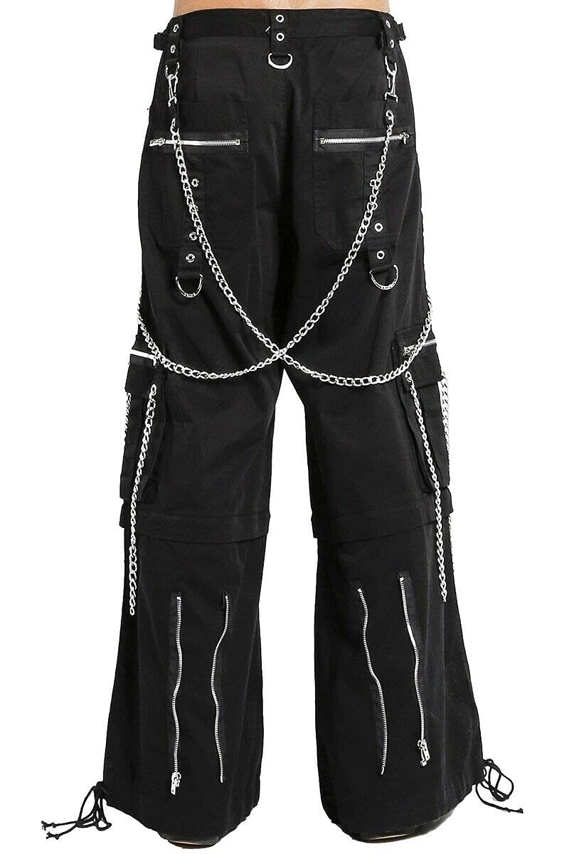 Premium Gothic Bondage Pants for Men - Heavyweight Black Emo Rock Pants | Perfect for Punk Concerts, Halloween Costumes & Alternative Fashion