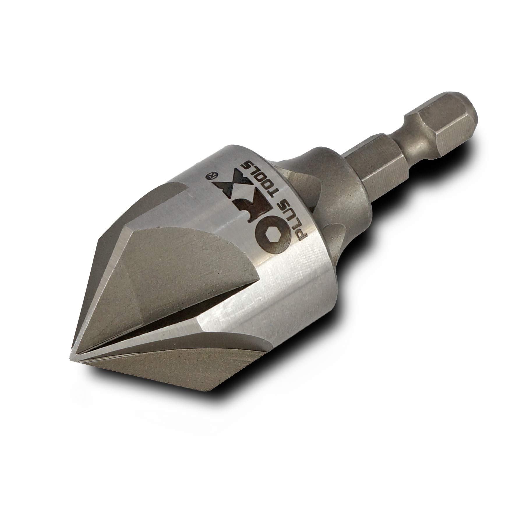 ORXPLUS 5 Flute Deburring Drill Bit for Metal Pipes & Tubes - 87° Quick Release, Fits 1/4