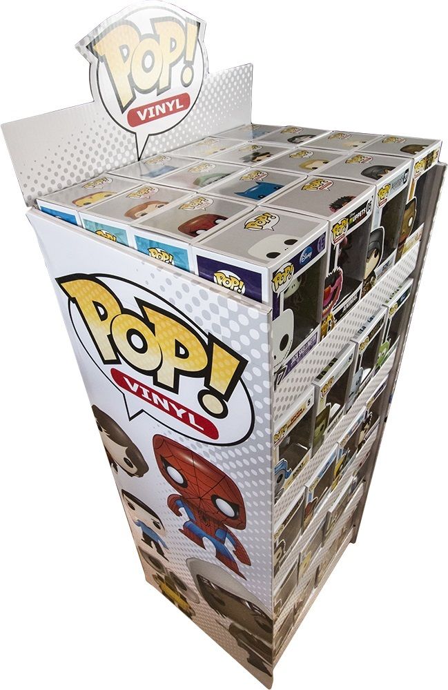 Funko Pop! 80-Piece Collector's Display Case with Premium Print - Brand New Retail Showcase for Action Figure Storage & Collection Display