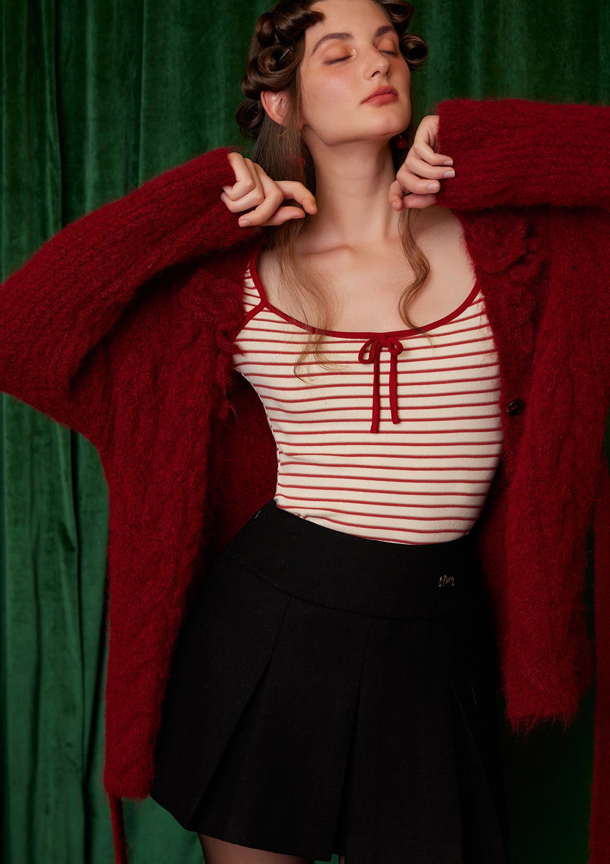 Soft Semi-Sweet Chiffon Knit Cardigan Sweater for Women - Perfect for Spring Layering & Casual Outfits