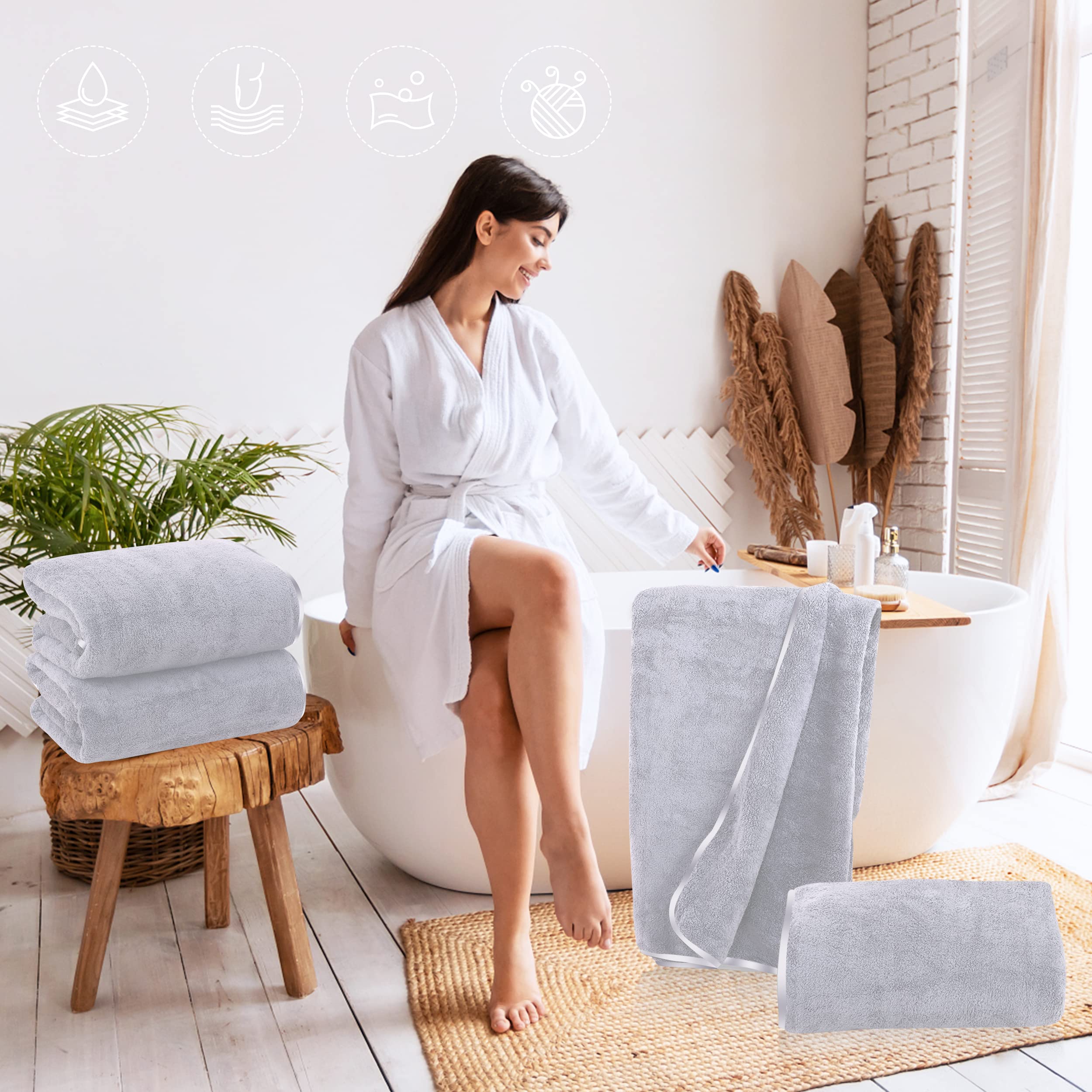 Premium Microfiber Bath Towels - 27