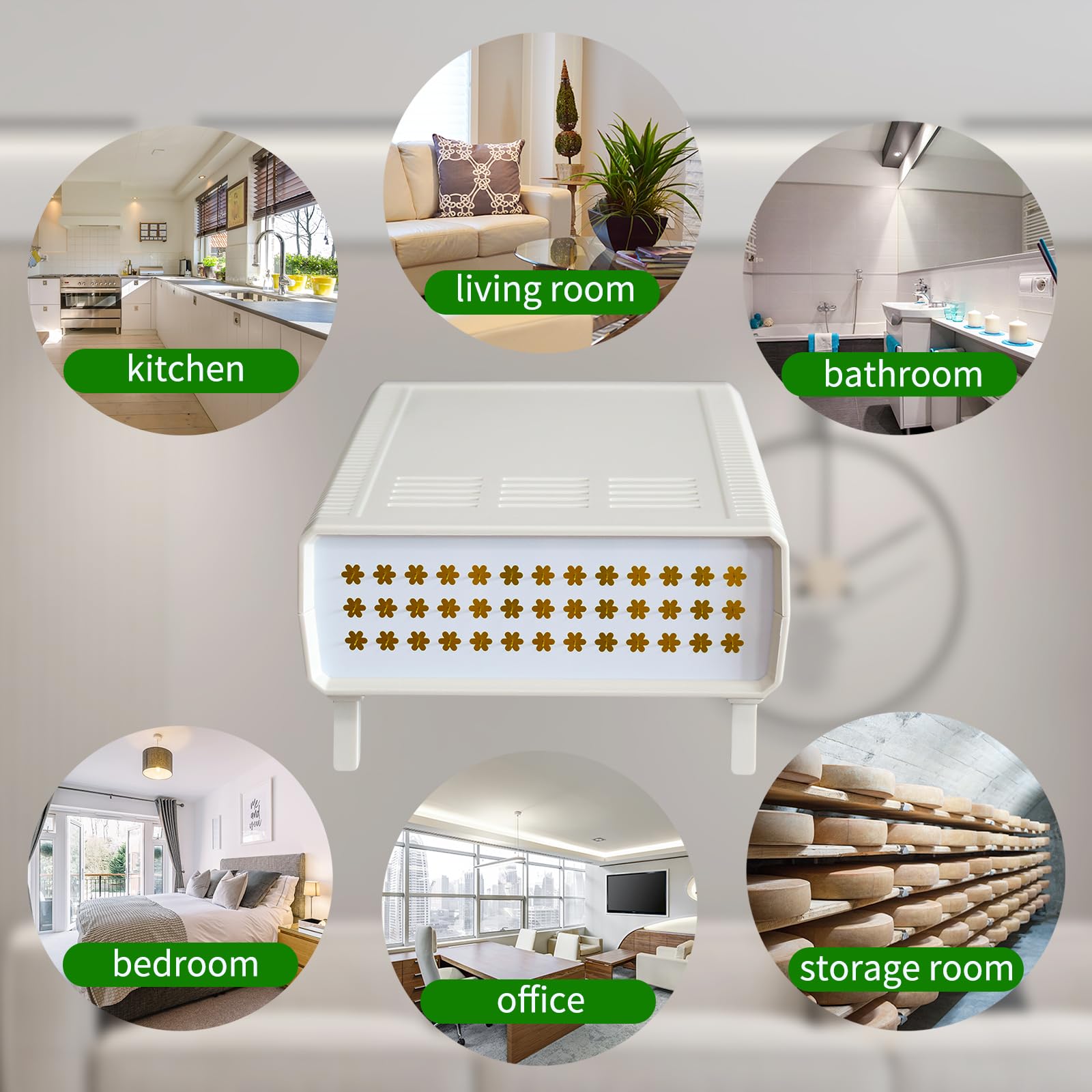 High Output Negative Ion Generator - 200 Million Ions/Sec Air Purifier for Home, Bedroom, Kitchen | Eliminates Smoke, Dust, Pet Odors & Allergens | Perfect for Allergy Relief & Fresh Indoor Air