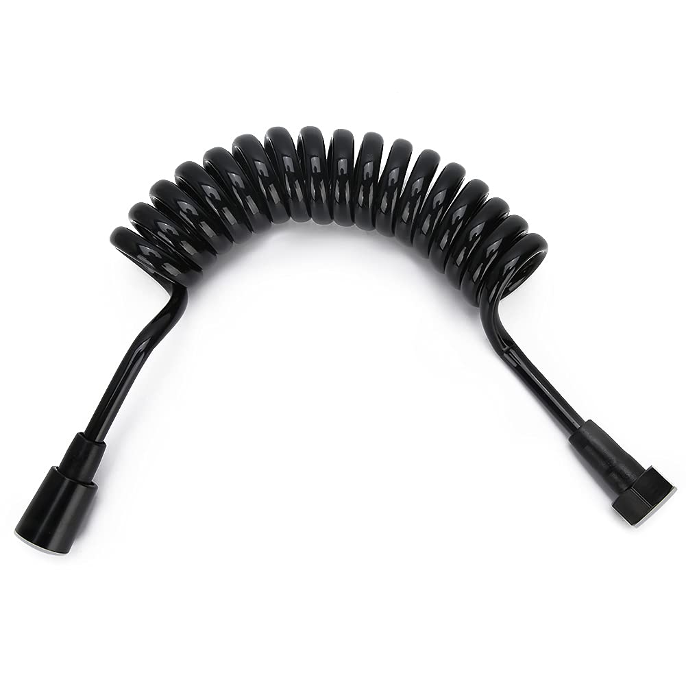 Flexible Spring Shower Hose - 2M/6.5ft Stretchable PU & Copper Shower Hose for Shower Head & Bidet - Perfect for Bathroom, RV, and Home Use