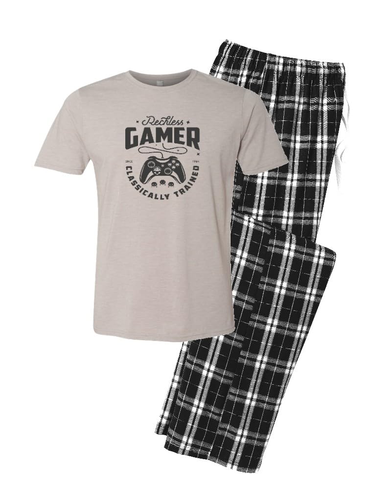 Classic Retro Men's Pajama Set - Comfortable Gaming Sleepwear for Men | Perfect Gift for Gamers & Lounge Wear at Home