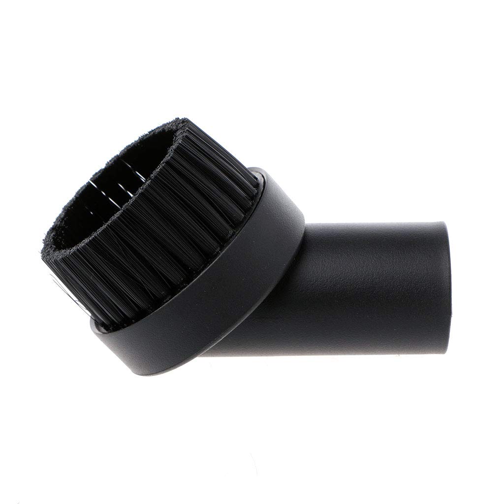 32mm Horse Hair Round Dusting Brush - Premium Vacuum Cleaner Attachment for Hard Floors, Furniture & Tight Spaces - Ideal for Home Cleaning & Dusting
