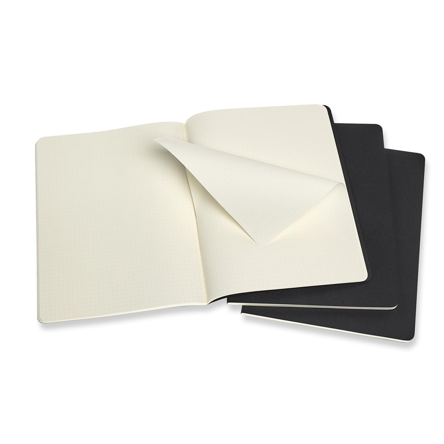 Premium Cahier Extra Large Notebook Set - A5 Size, 3-Pack, 120gsm Thick Paper, Dotted Grid - Perfect for Journaling, Sketching & Bullet Journaling, Ideal for Students, Artists & Professionals