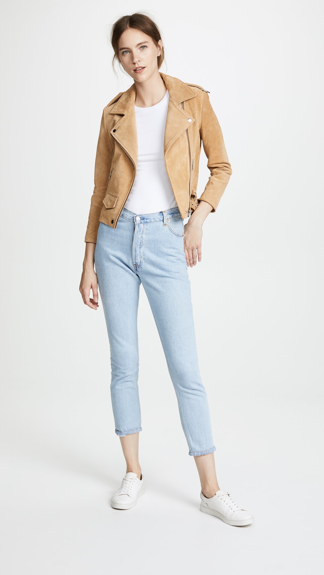 L'AGENCE Women's Crew Neck Tess Shirt - Soft Cotton Casual Blouse for Work & Everyday Wear | Perfect for Office, Date Night & Weekend Outfits