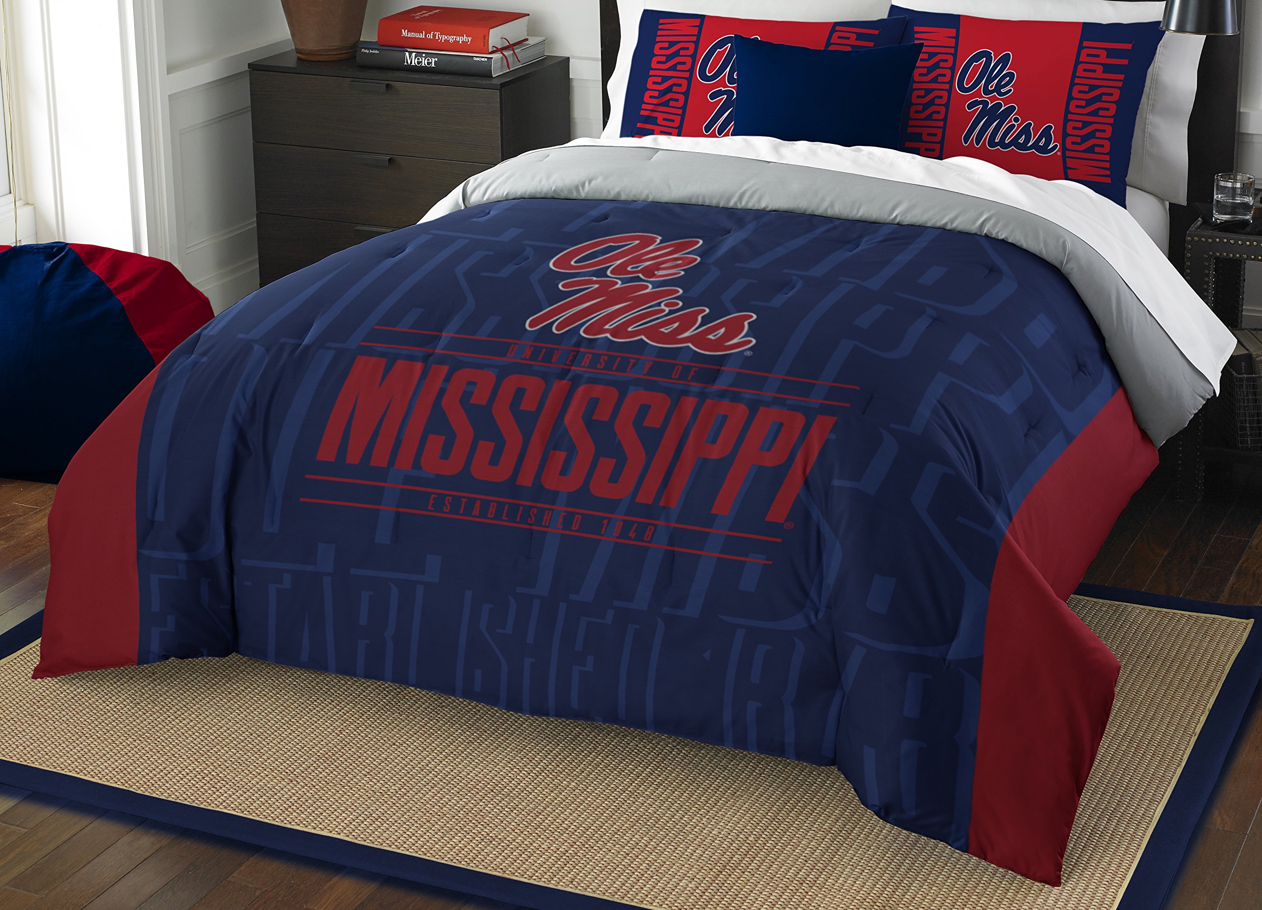 Northwest NCAA Unisex Comforter and Sham Set - Soft College Bedding for Dorms, Home Decor & Gift Ideas