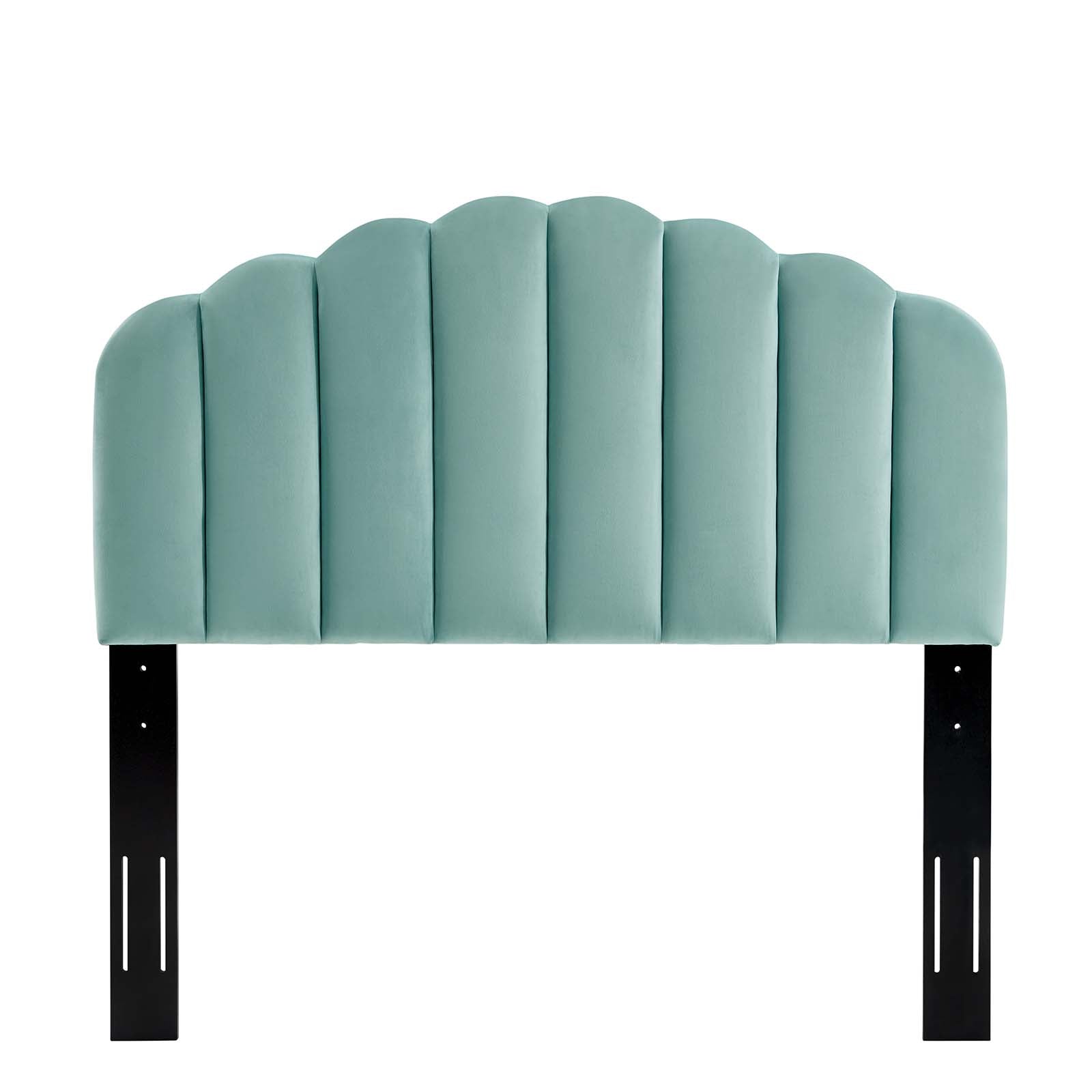Luxury Velvet Upholstered Headboard - Queen Size Bed Frame with Tufted Design for Modern Bedroom Decor | Perfect for Master Bedroom, Guest Room & Hotel Styling
